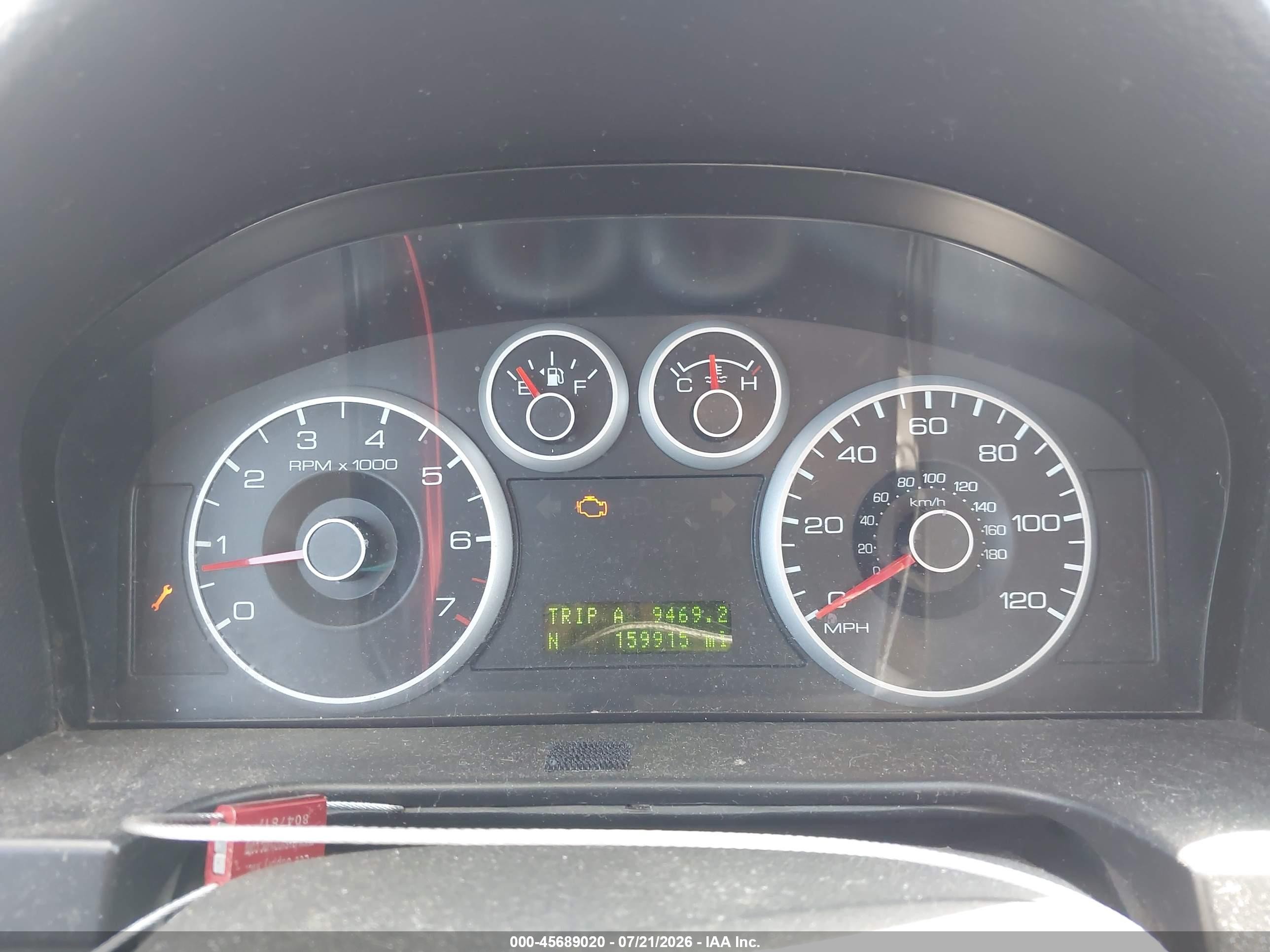 2008 Ford Fusion Se Burgundy vin: 3FAHP07Z98R221634