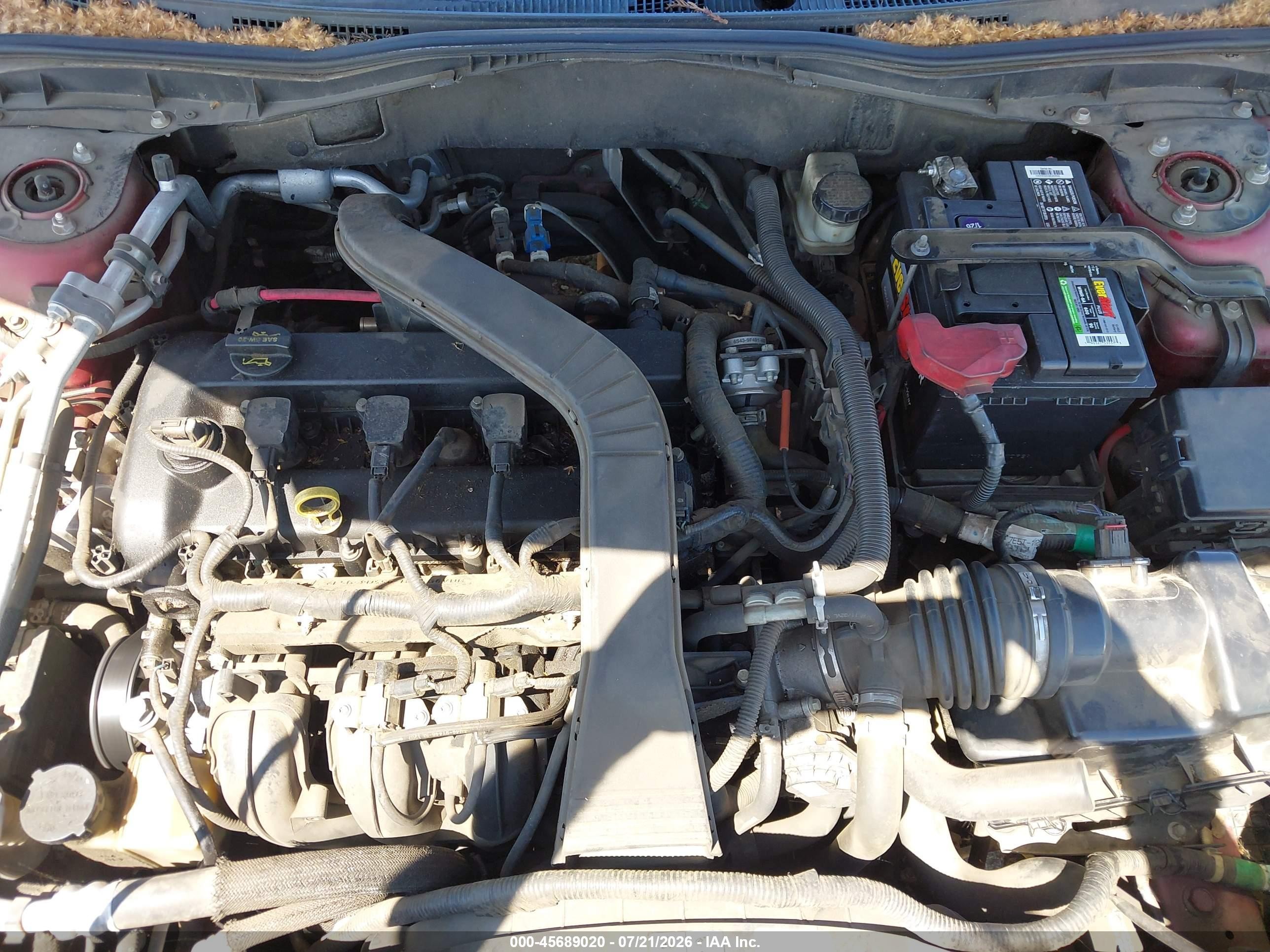 2008 Ford Fusion Se Burgundy vin: 3FAHP07Z98R221634
