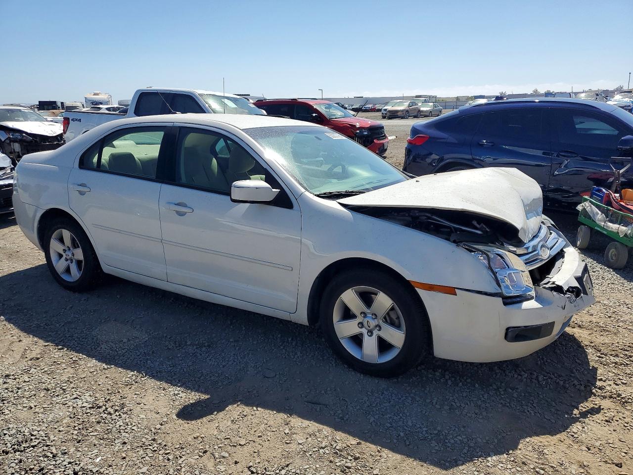 2009 Ford Fusion Se White vin: 3FAHP07Z99R120174