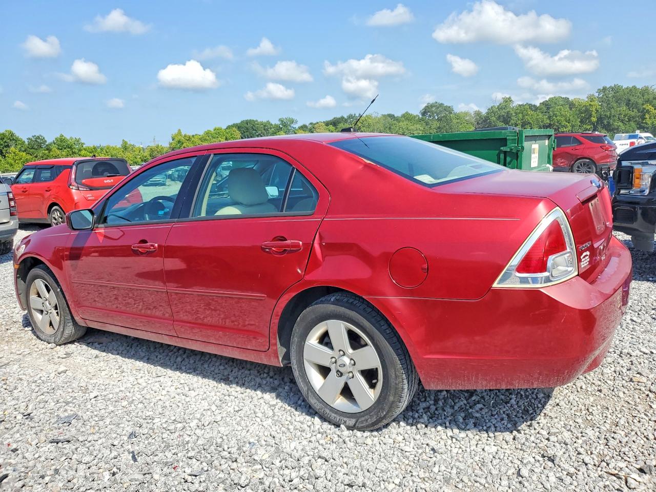 2009 Ford Fusion Se Red vin: 3FAHP07Z99R130879