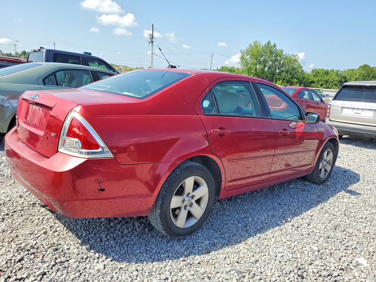2009 Ford Fusion Se Red vin: 3FAHP07Z99R130879