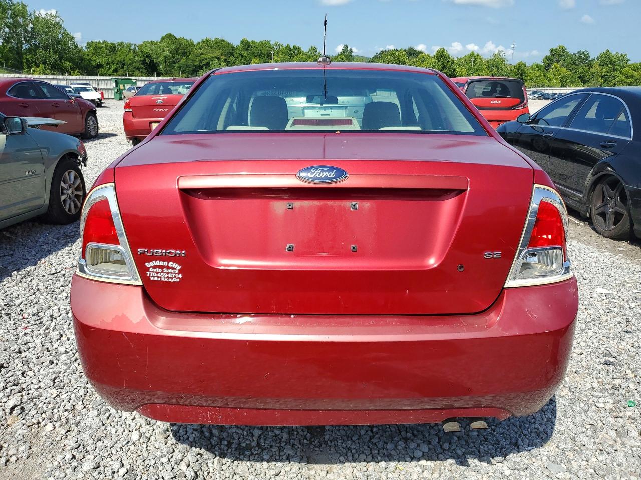 2009 Ford Fusion Se Red vin: 3FAHP07Z99R130879