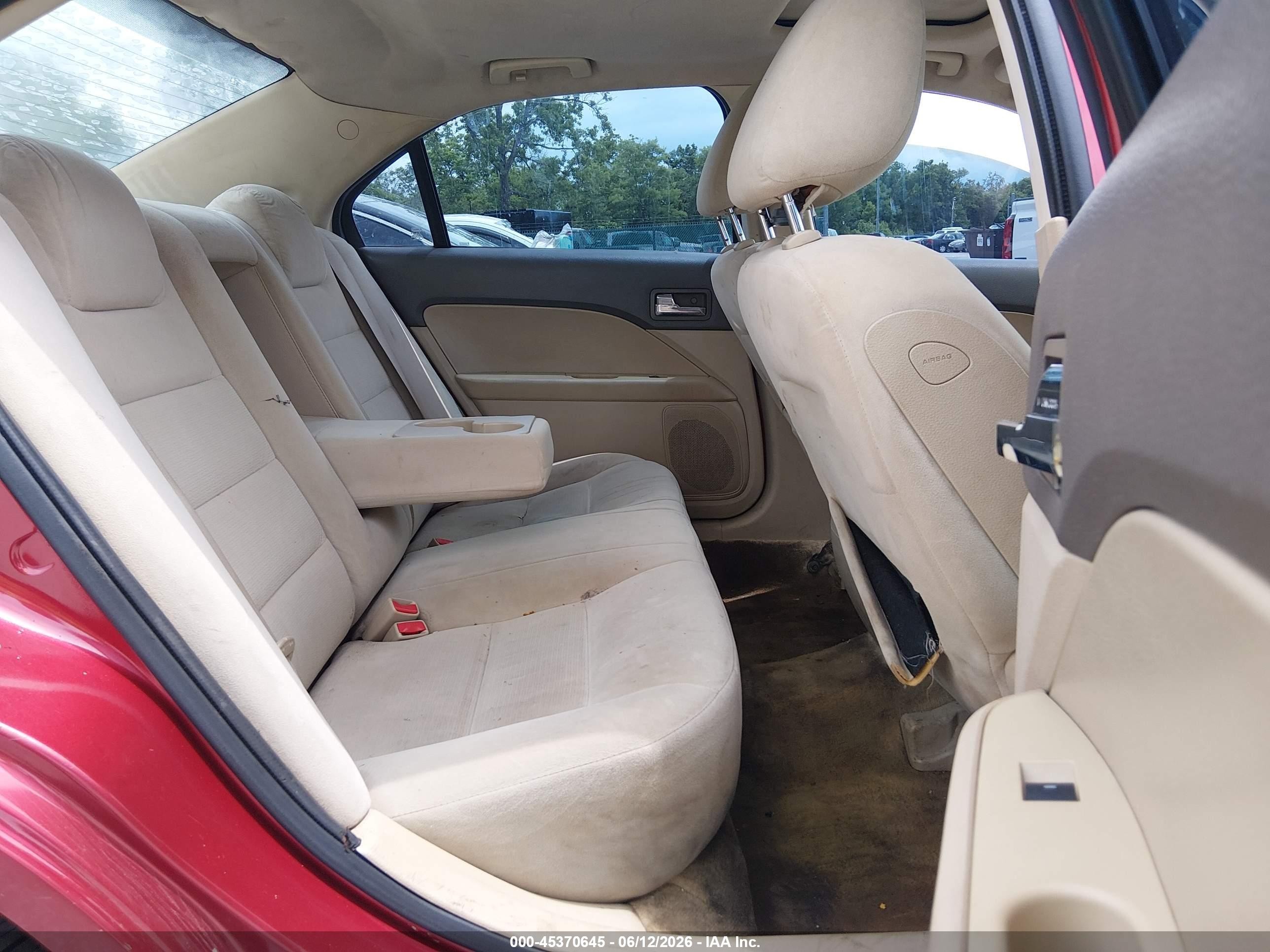 2009 Ford Fusion Se Red vin: 3FAHP07Z99R187082