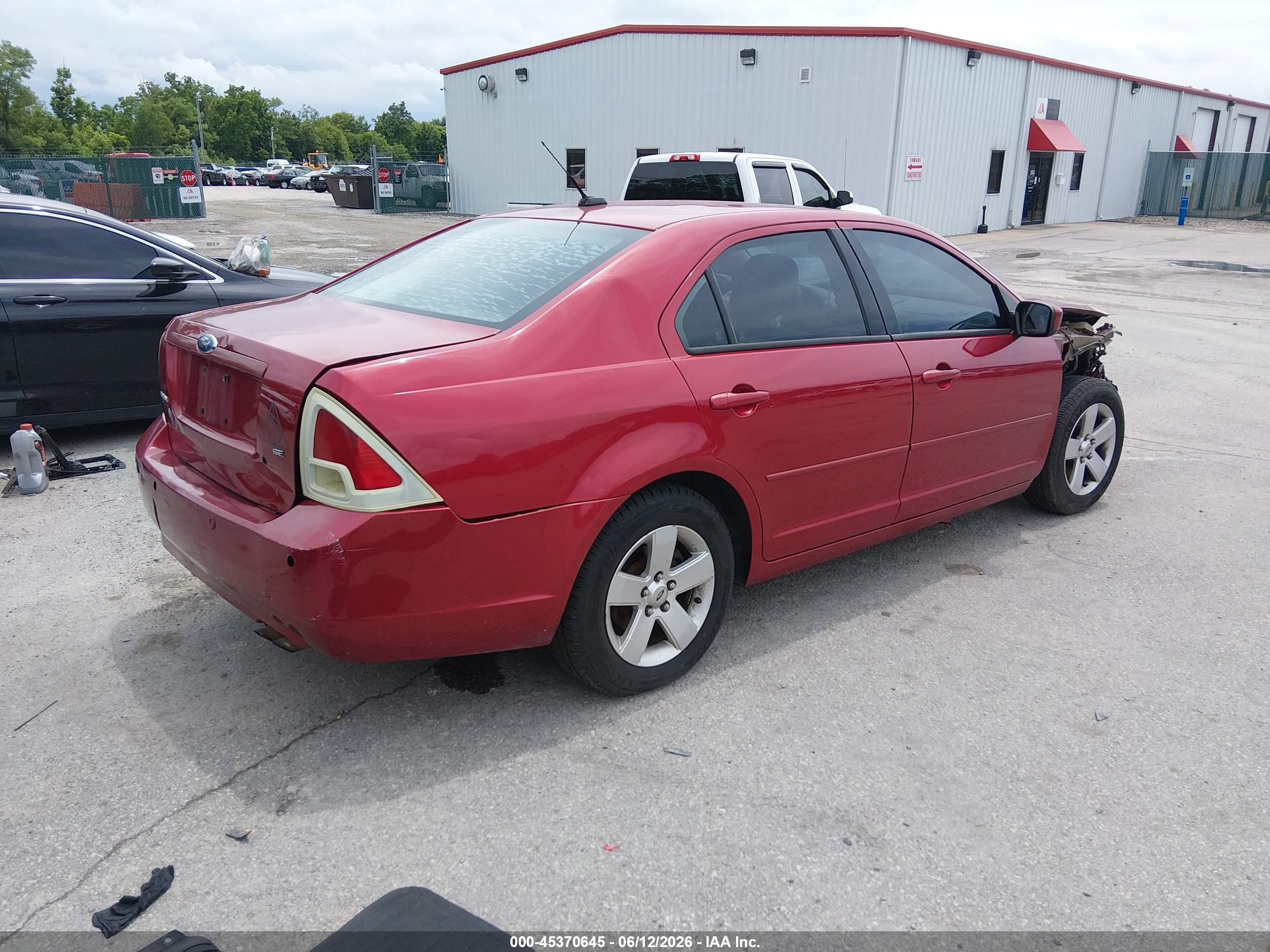 2009 Ford Fusion Se Red vin: 3FAHP07Z99R187082