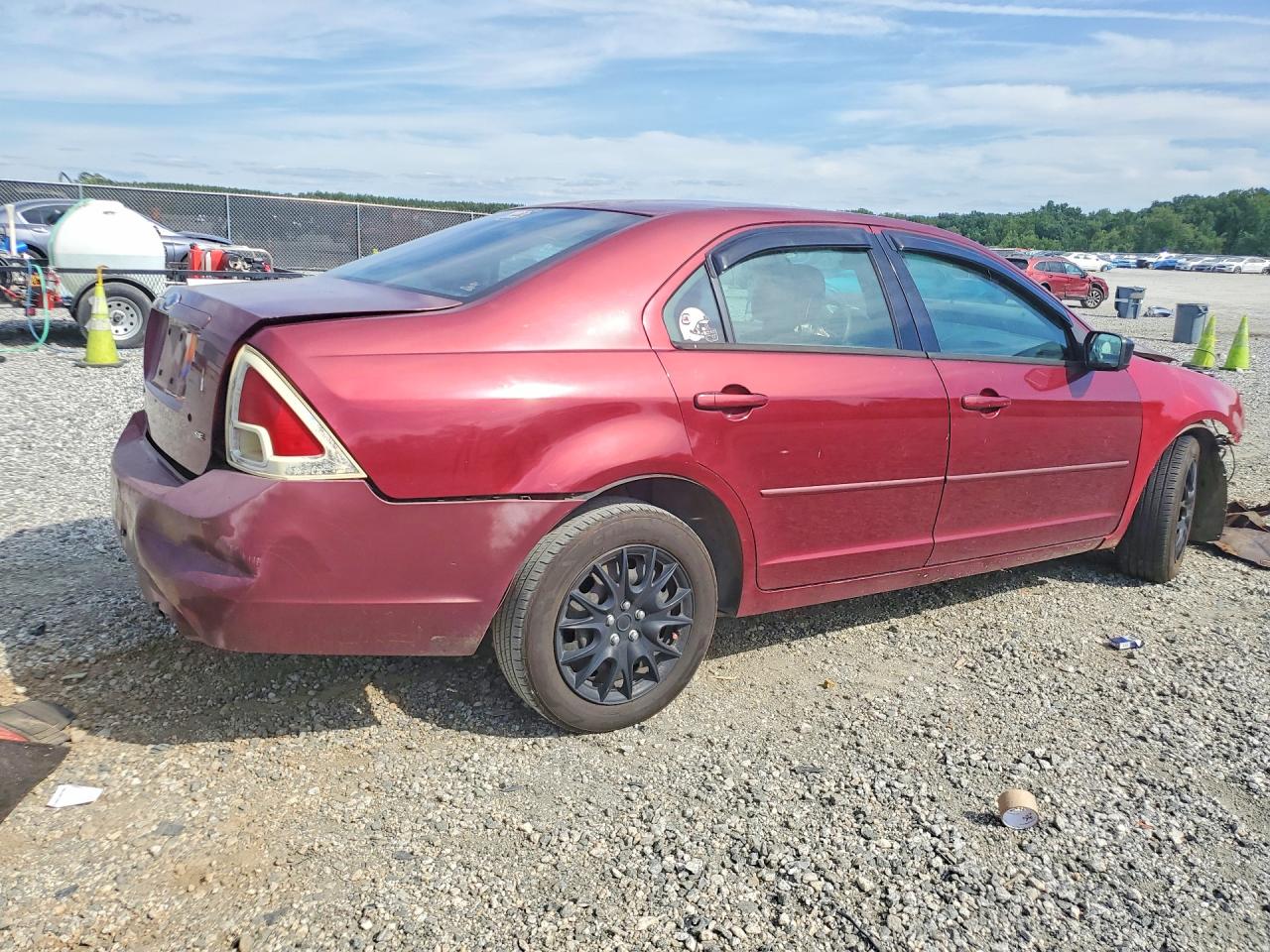 2006 Ford Fusion Se Burgundy vin: 3FAHP07ZX6R128344