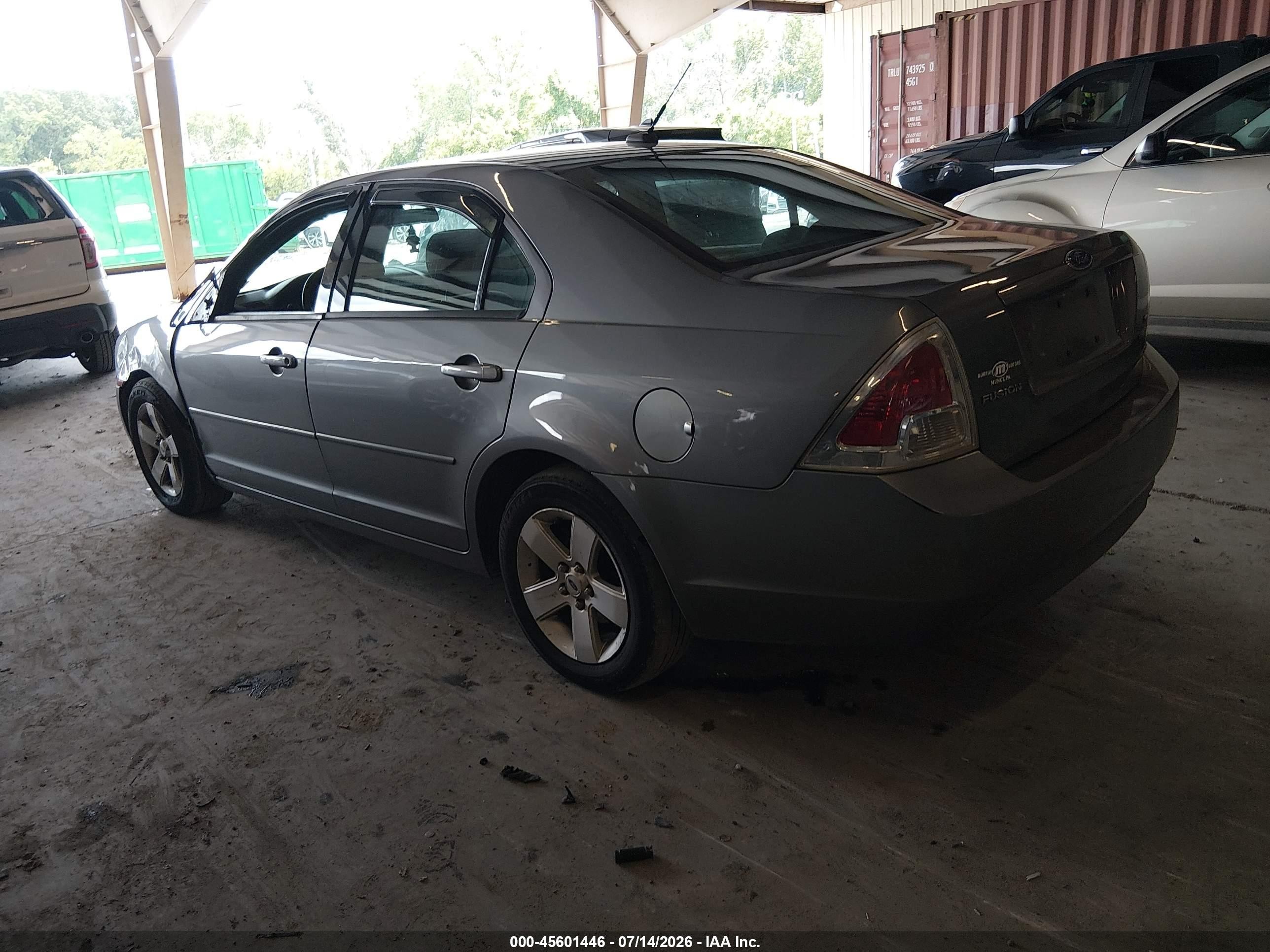 2007 Ford Fusion Se Серый vin: 3FAHP07ZX7R157845