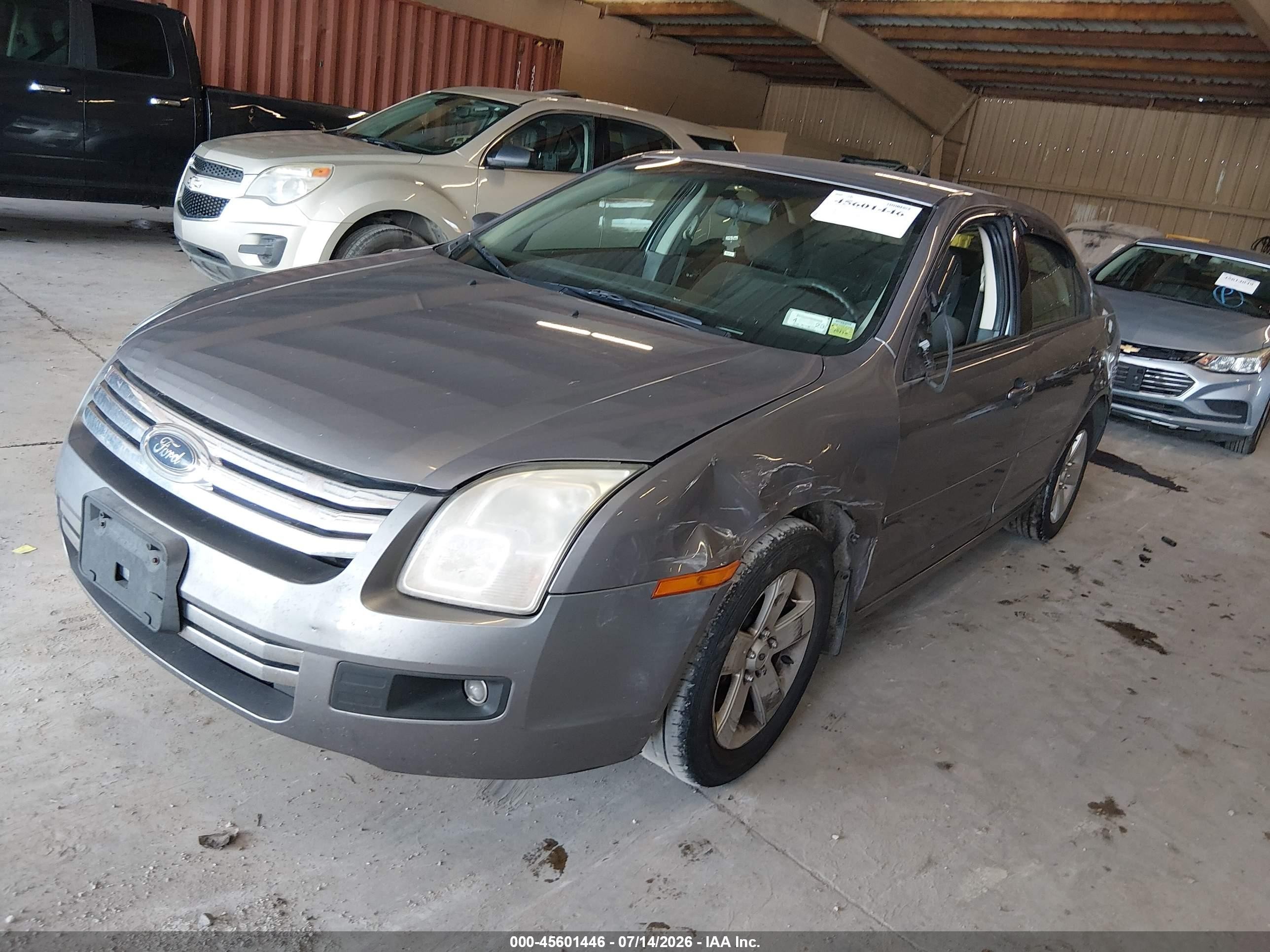 2007 Ford Fusion Se Серый vin: 3FAHP07ZX7R157845
