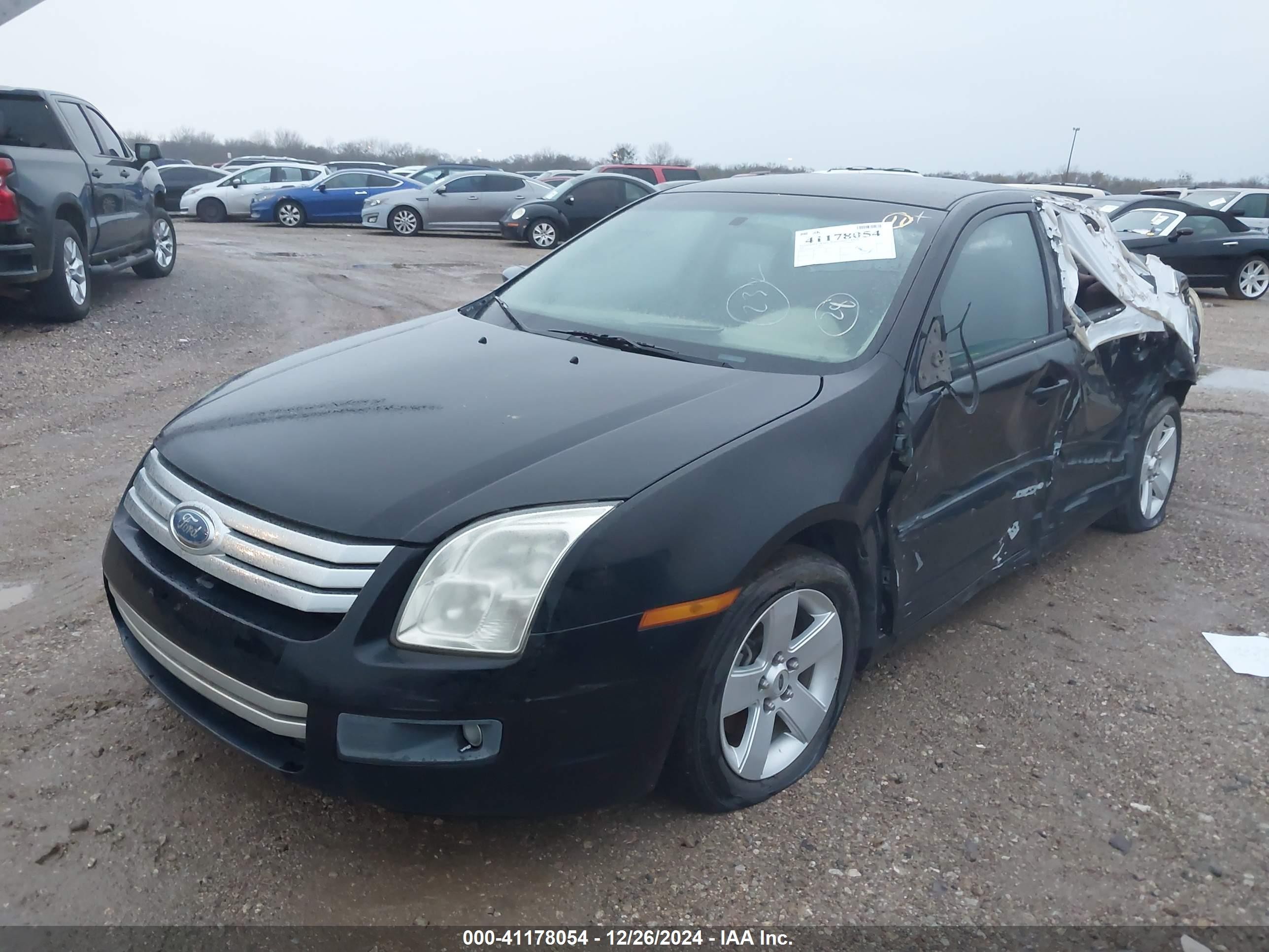 2007 Ford Fusion Se Black vin: 3FAHP07ZX7R167372