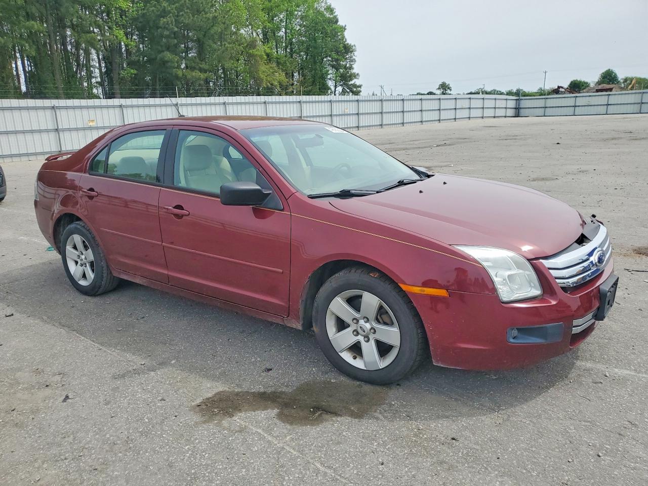 2007 Ford Fusion Se Burgundy vin: 3FAHP07ZX7R223245