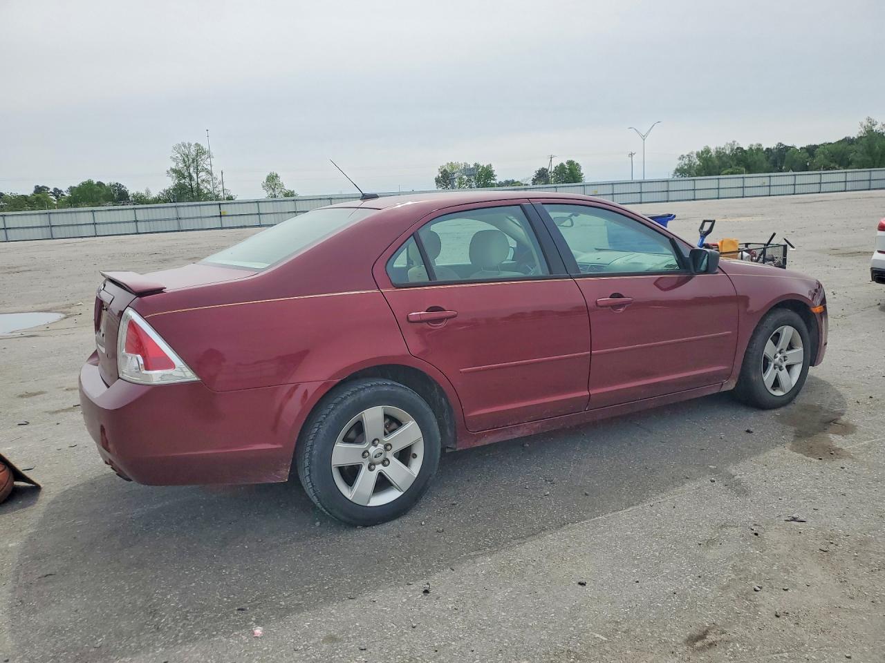 2007 Ford Fusion Se Burgundy vin: 3FAHP07ZX7R223245