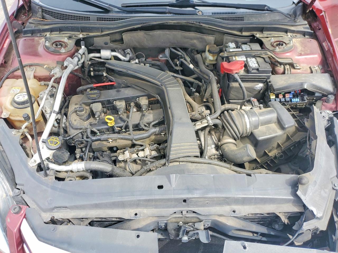 2007 Ford Fusion Se Burgundy vin: 3FAHP07ZX7R223245