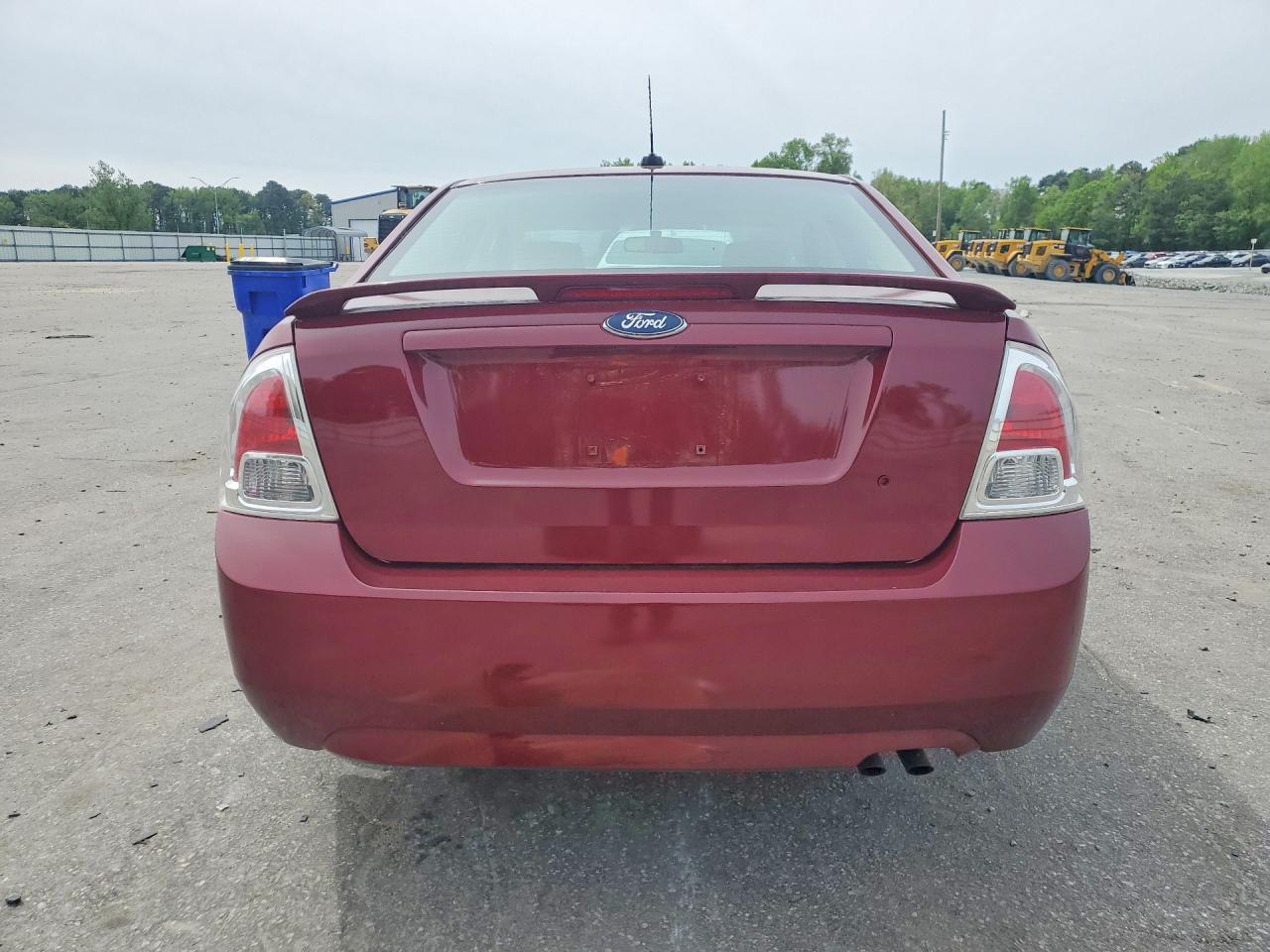 2007 Ford Fusion Se Burgundy vin: 3FAHP07ZX7R223245