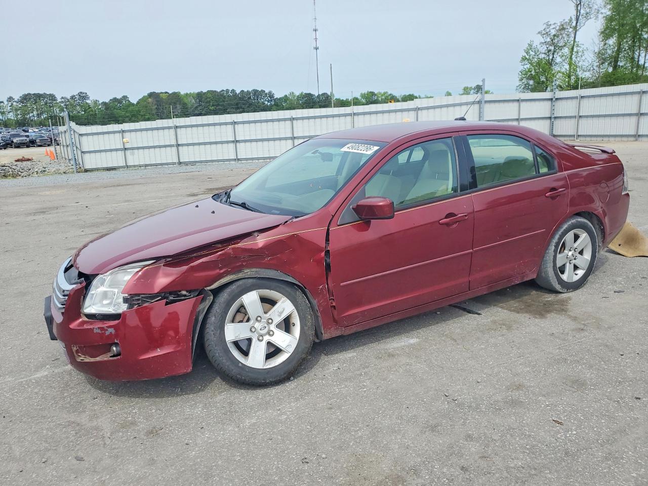 2007 Ford Fusion Se Burgundy vin: 3FAHP07ZX7R223245