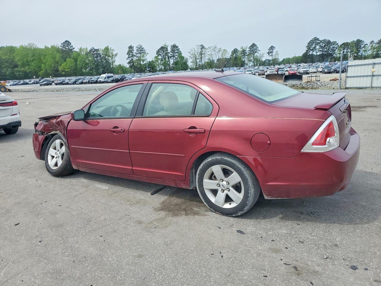 2007 Ford Fusion Se Burgundy vin: 3FAHP07ZX7R223245