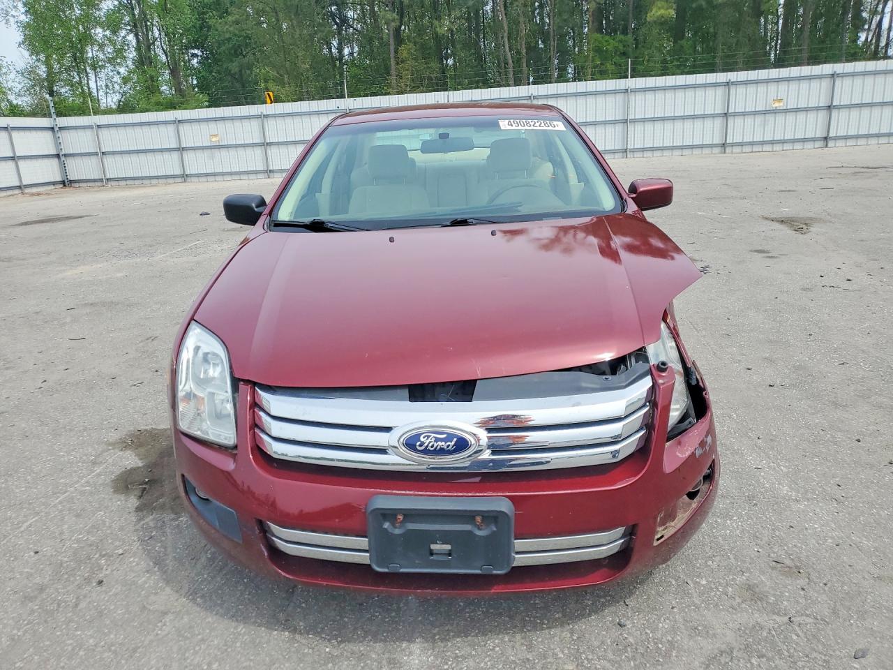 2007 Ford Fusion Se Burgundy vin: 3FAHP07ZX7R223245