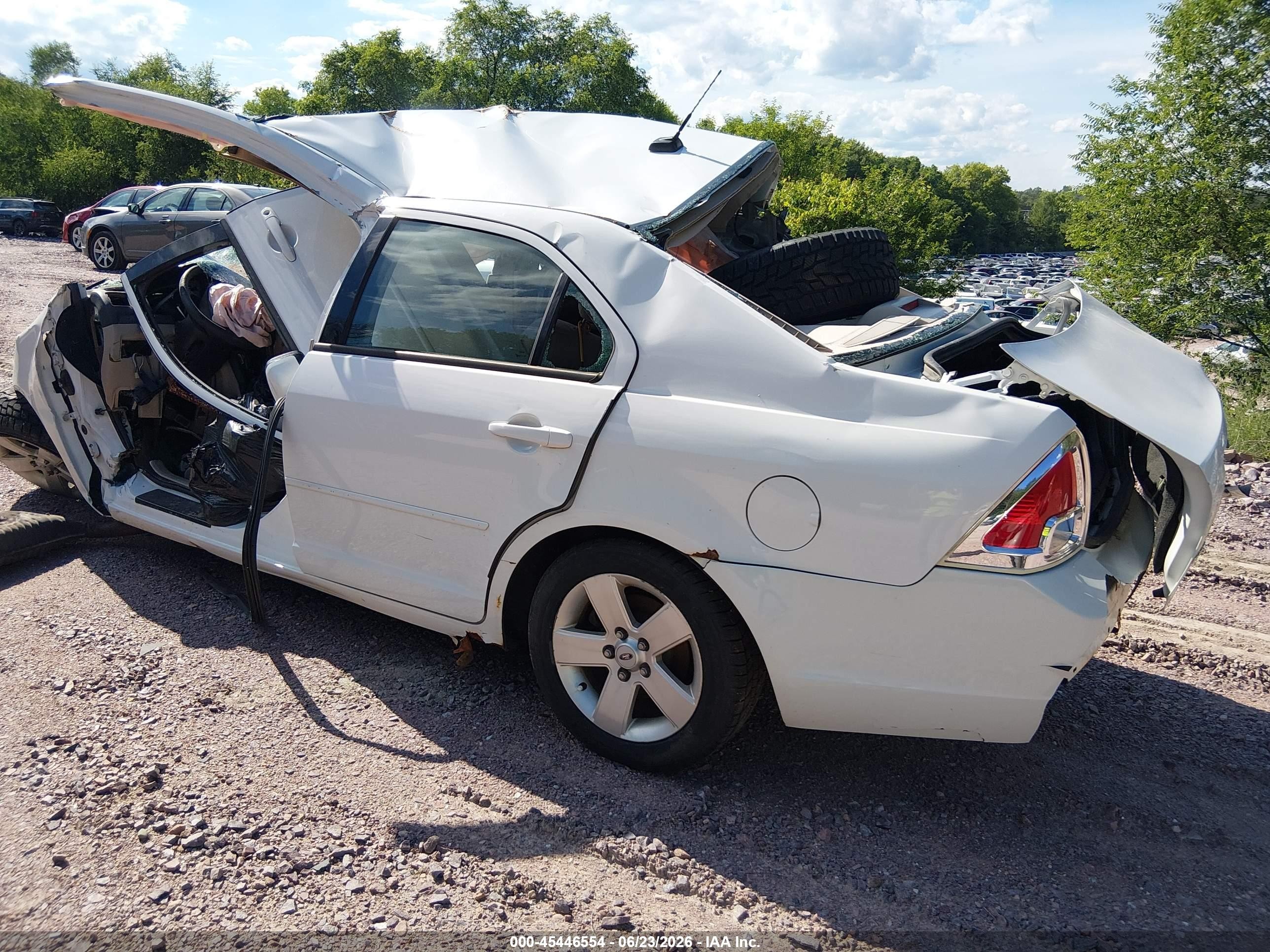 2007 Ford Fusion Se White vin: 3FAHP07ZX7R230213