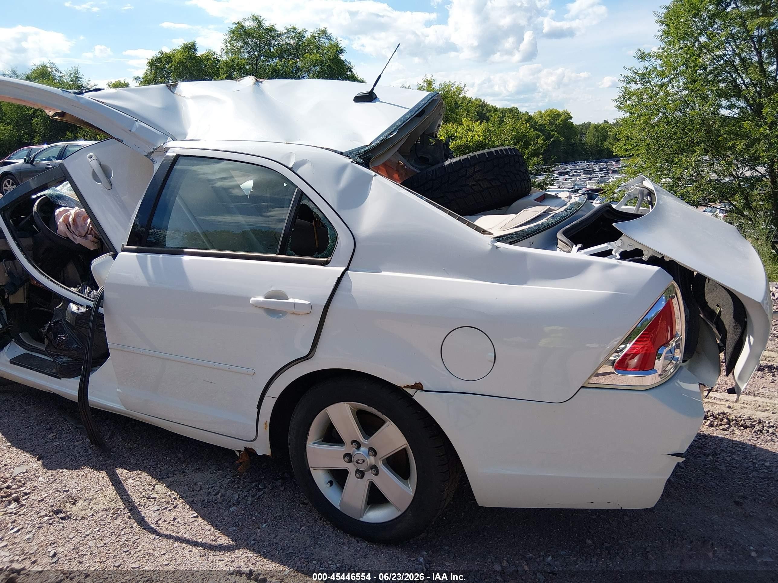 2007 Ford Fusion Se White vin: 3FAHP07ZX7R230213
