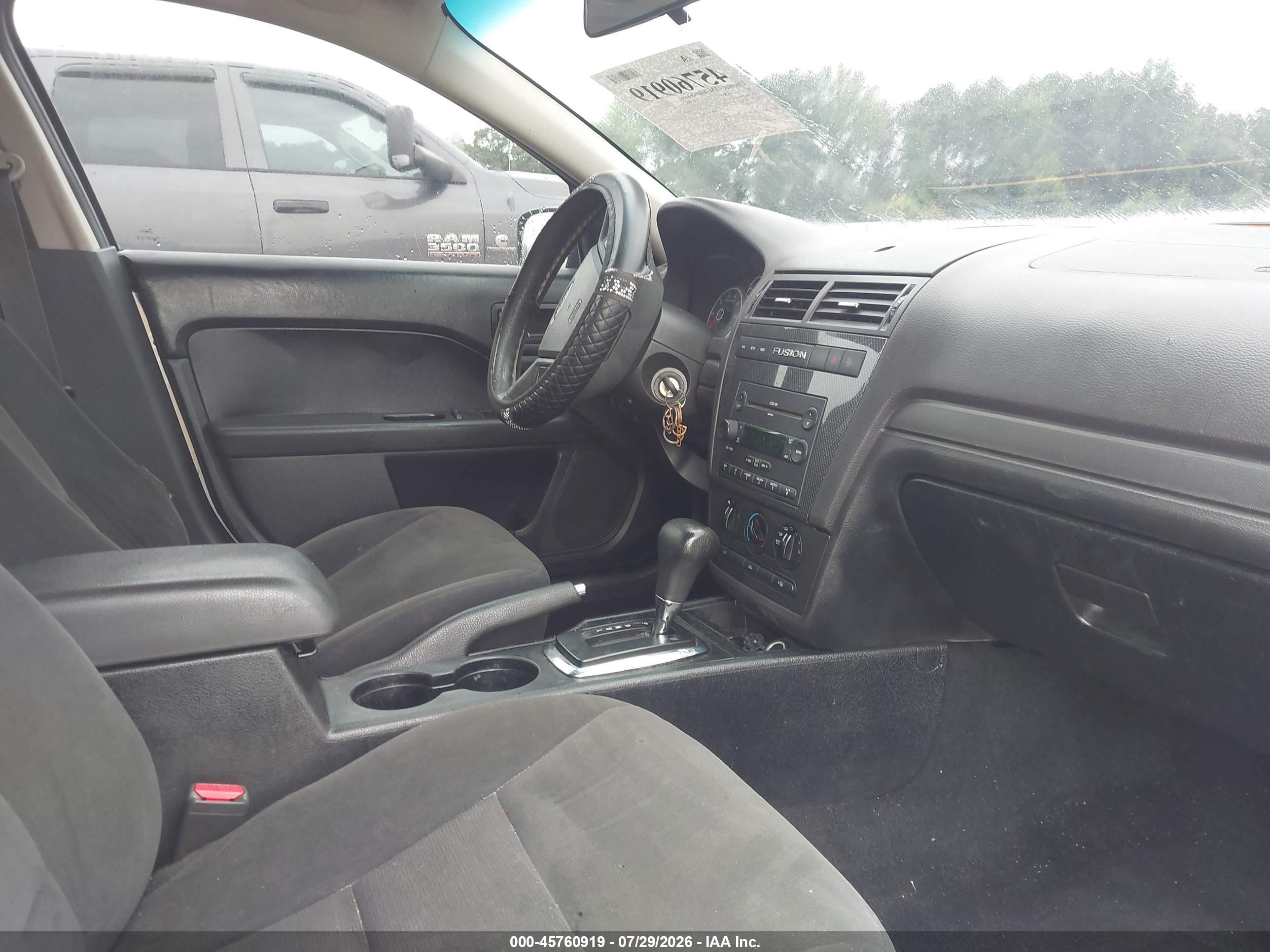 2007 Ford Fusion Se Beige vin: 3FAHP07ZX7R277127