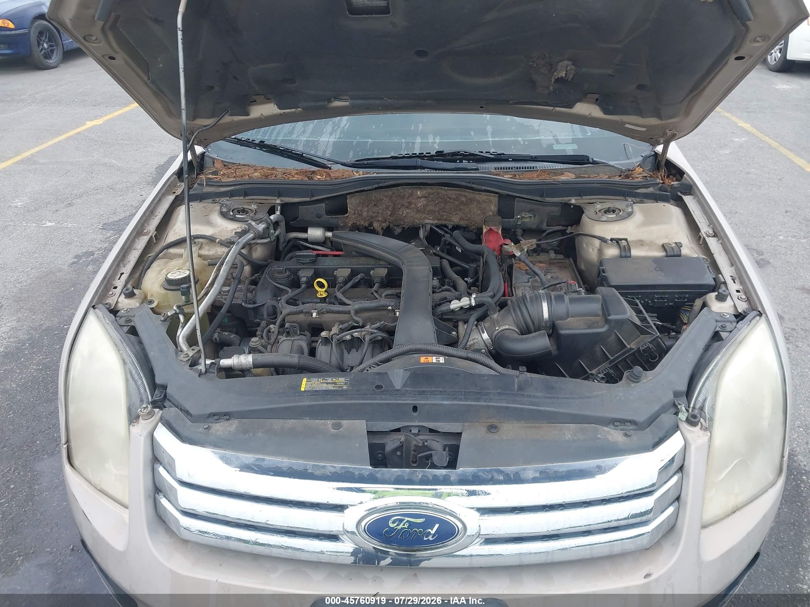 2007 Ford Fusion Se Beige vin: 3FAHP07ZX7R277127