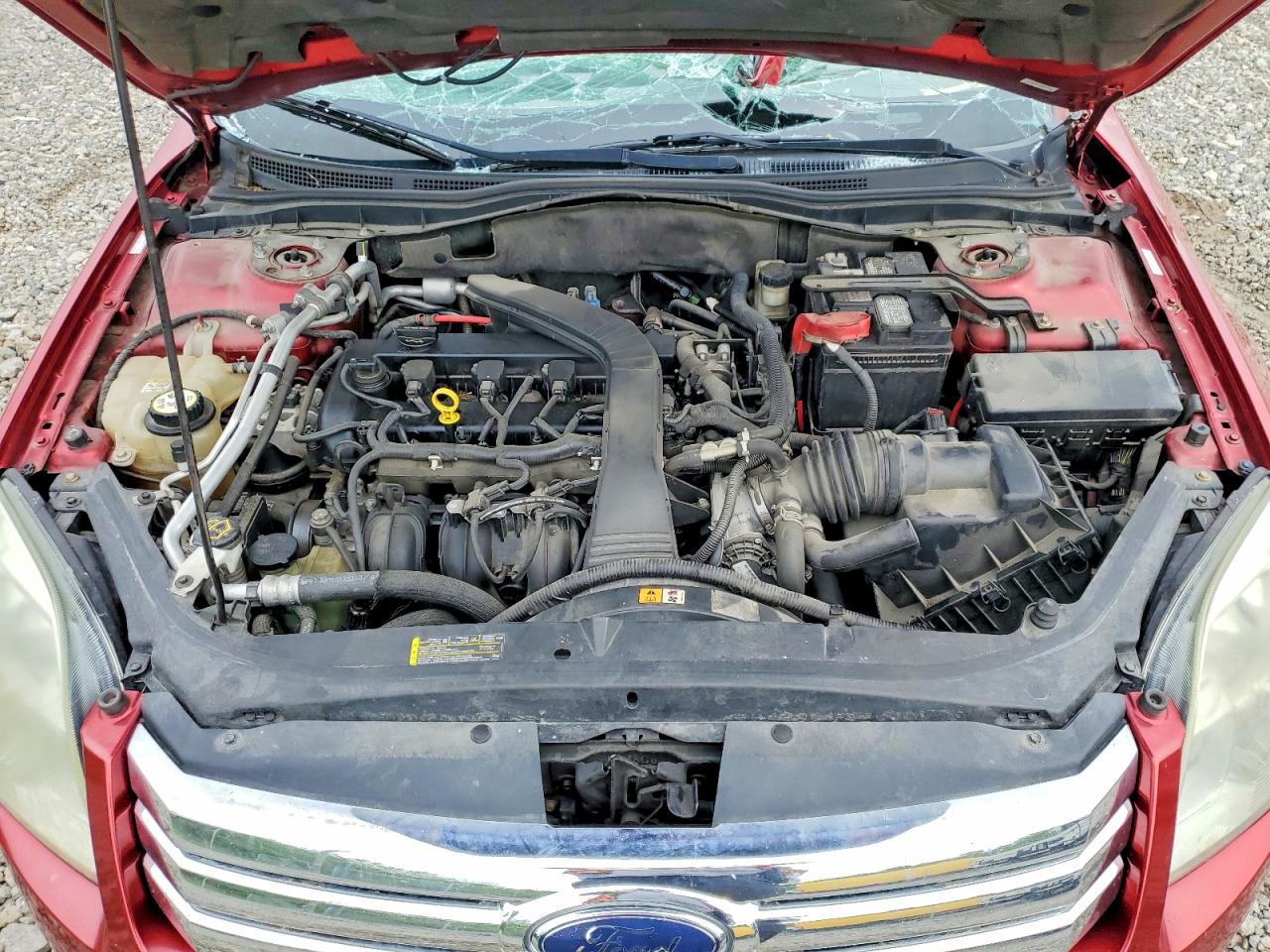 2008 Ford Fusion Se Red vin: 3FAHP07ZX8R272933