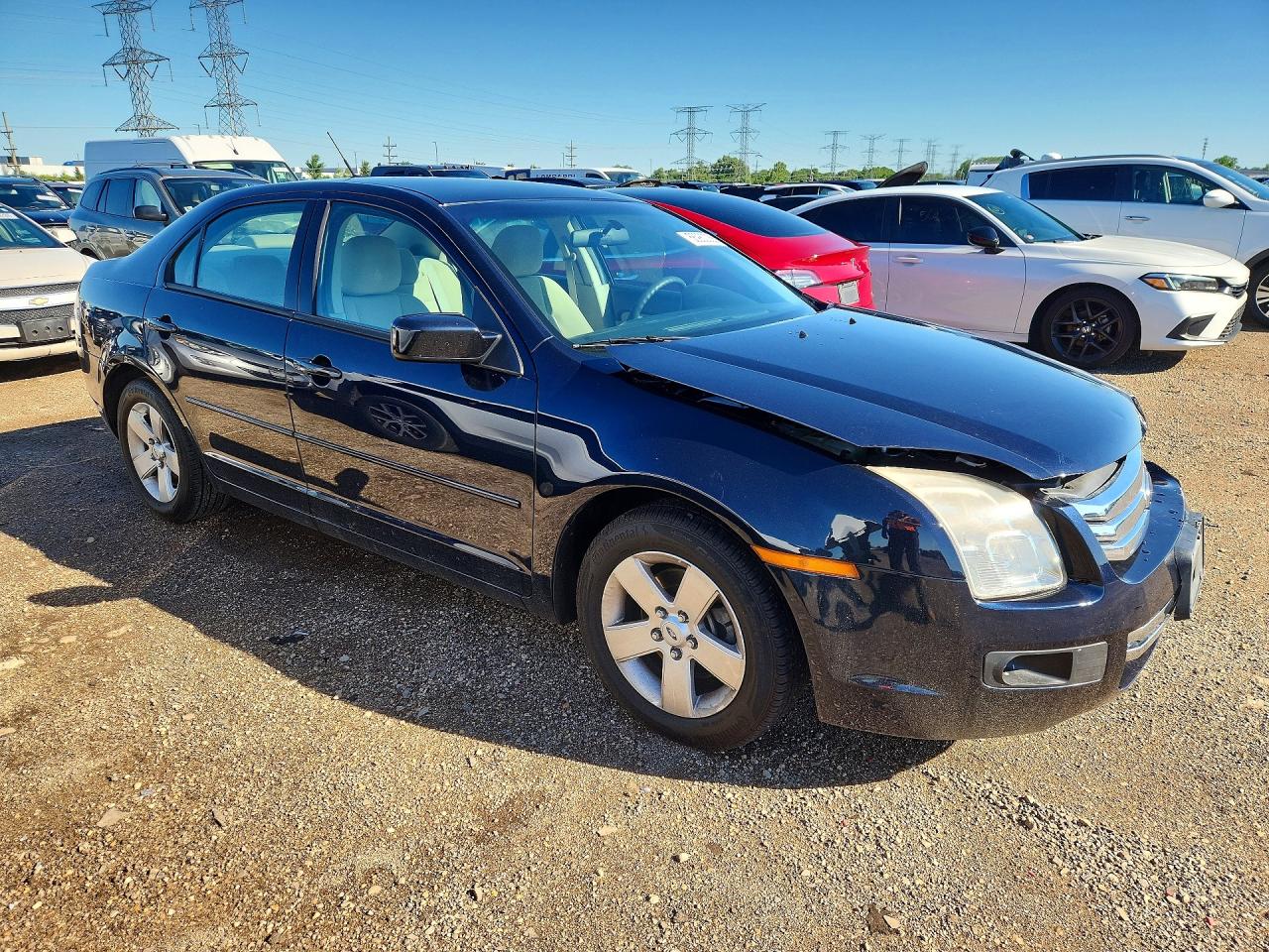 2009 Ford Fusion Se Синий vin: 3FAHP07ZX9R130177