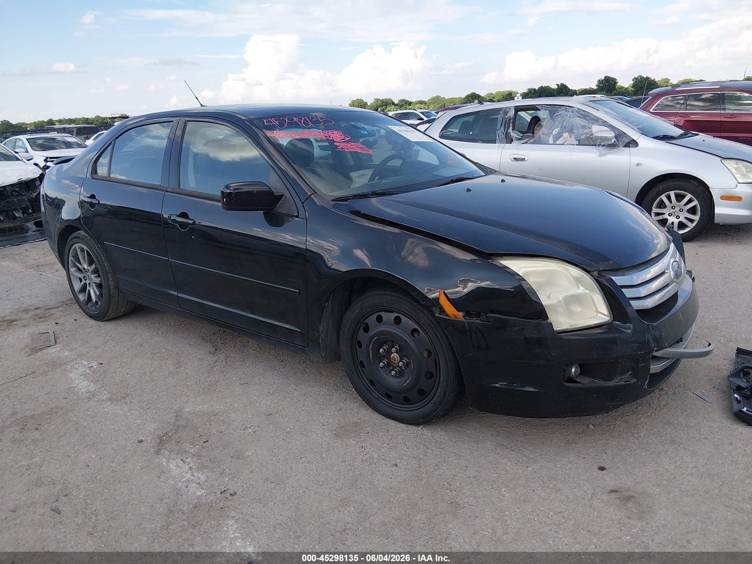 2009 Ford Fusion Se Черный vin: 3FAHP07ZX9R156116