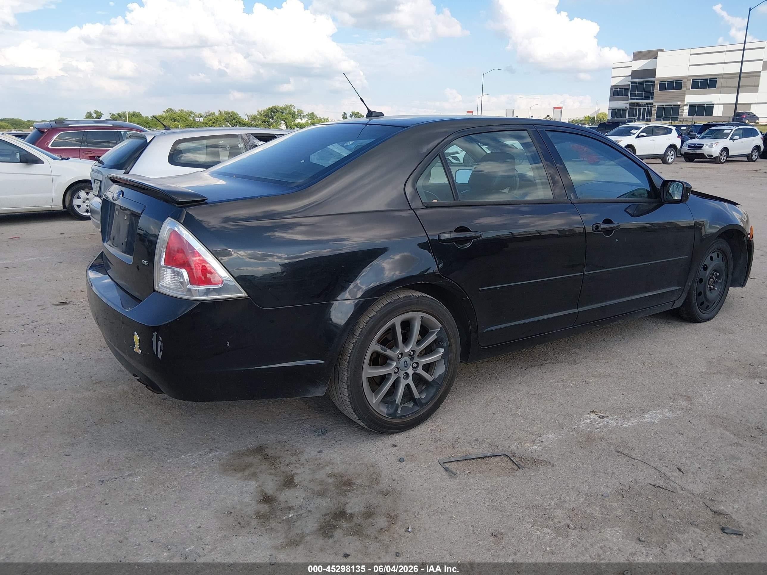 2009 Ford Fusion Se Черный vin: 3FAHP07ZX9R156116