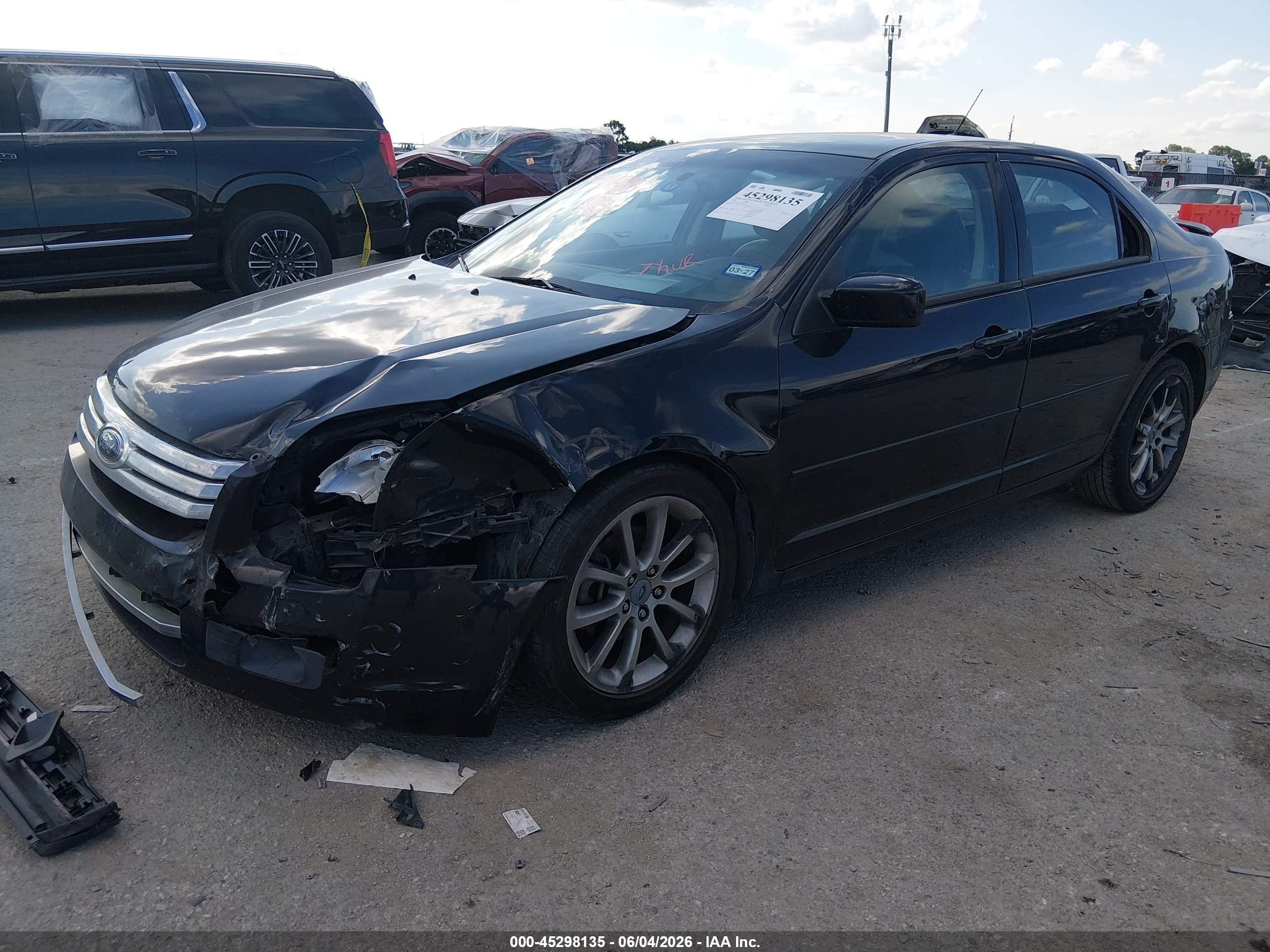 2009 Ford Fusion Se Черный vin: 3FAHP07ZX9R156116