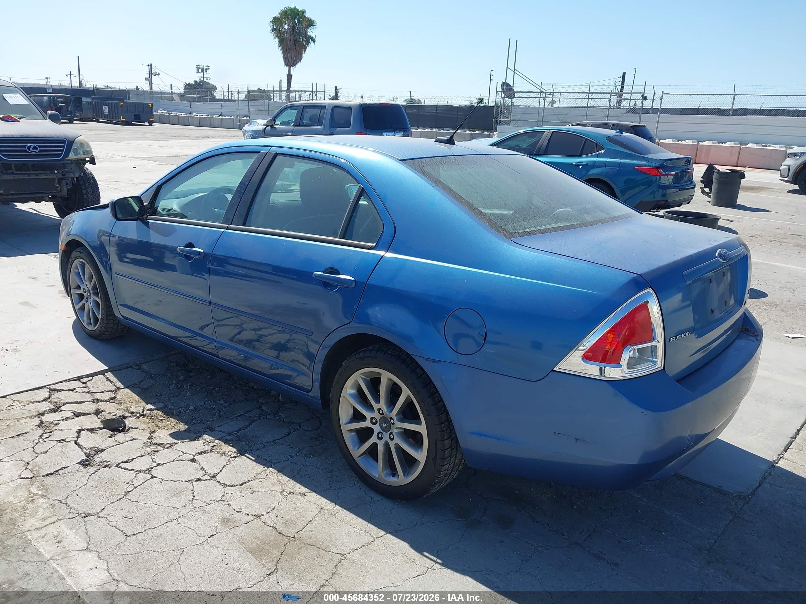 2009 Ford Fusion Se Blue vin: 3FAHP07ZX9R207596