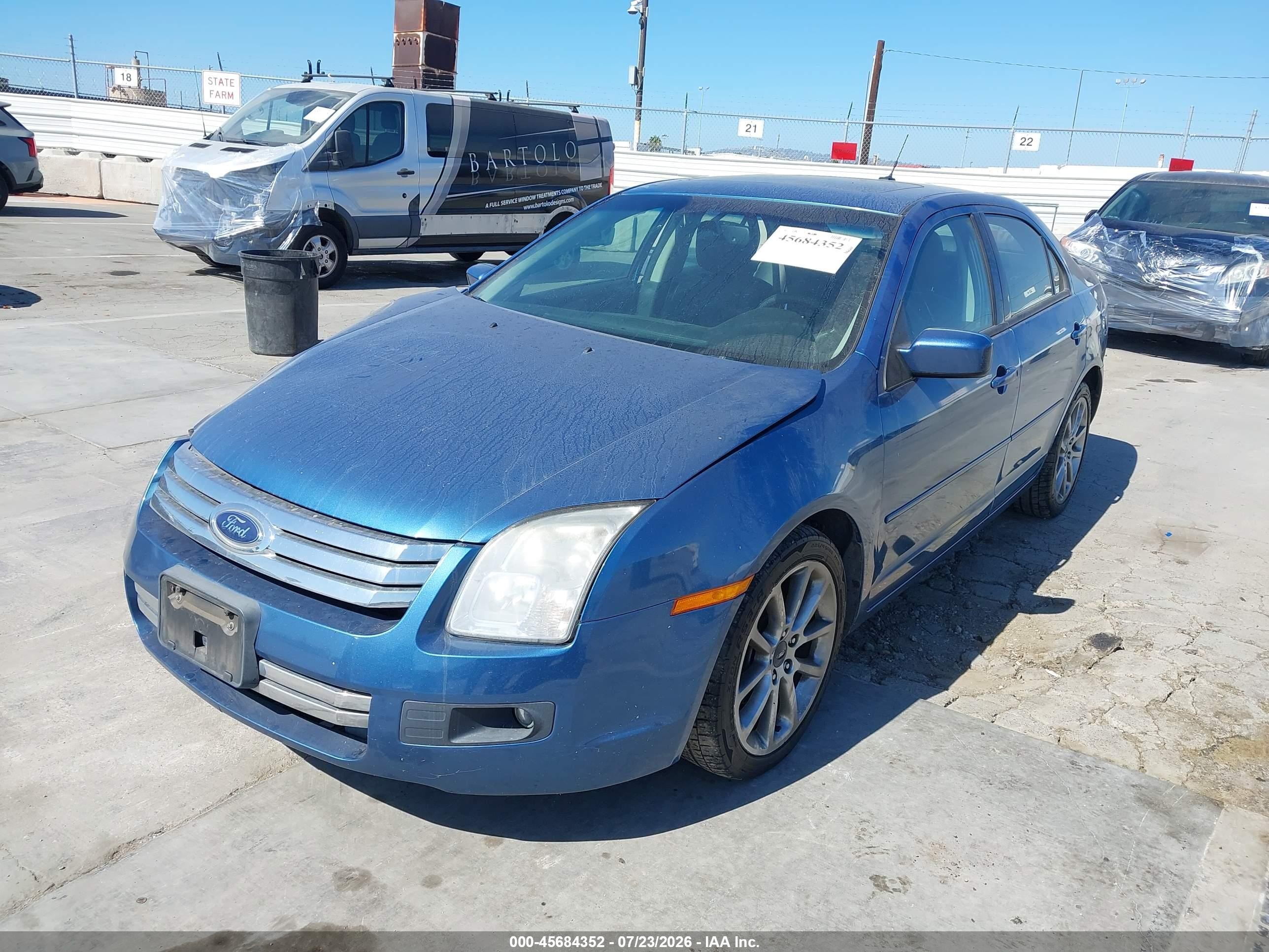 2009 Ford Fusion Se Blue vin: 3FAHP07ZX9R207596