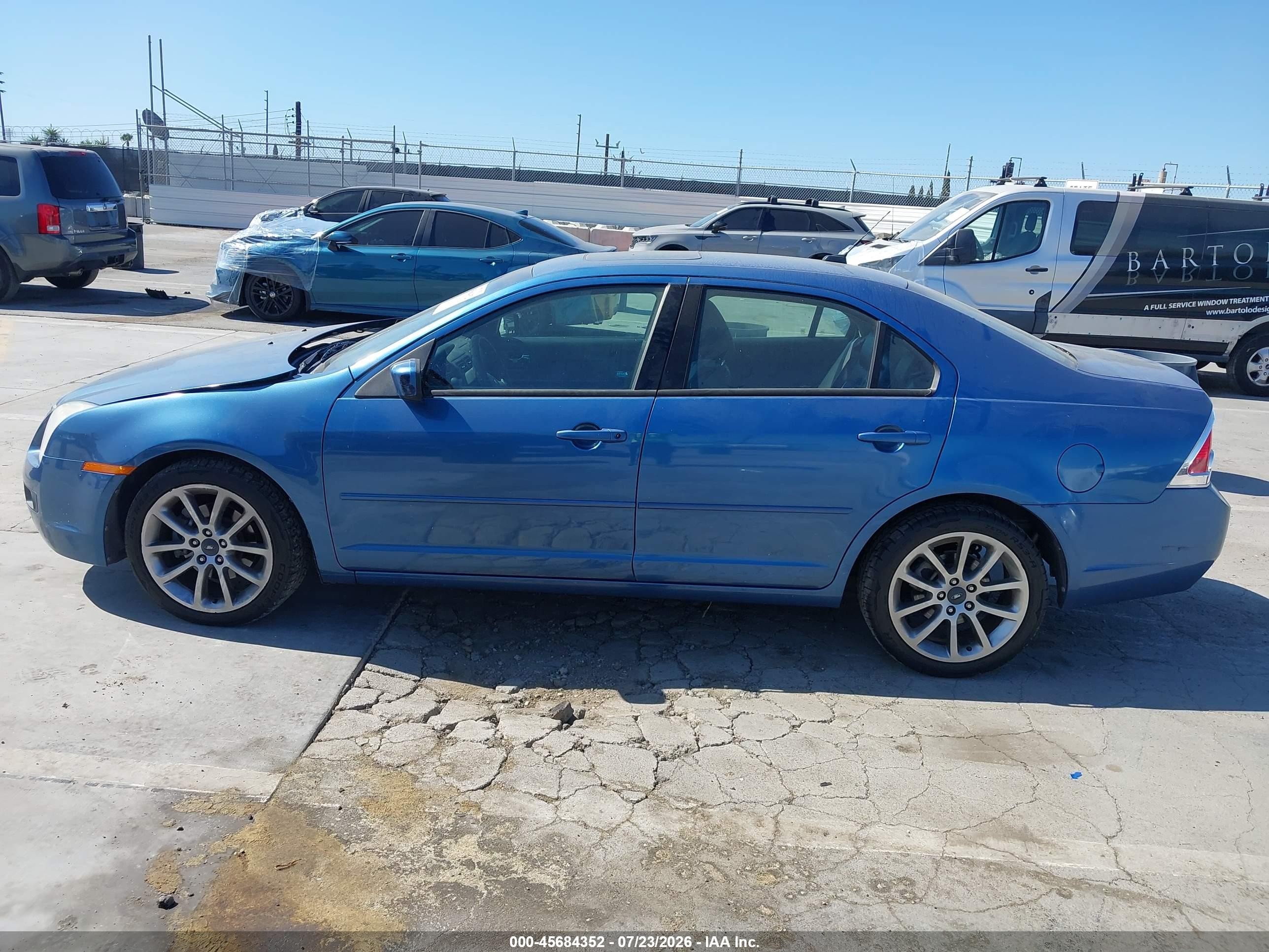 2009 Ford Fusion Se Blue vin: 3FAHP07ZX9R207596