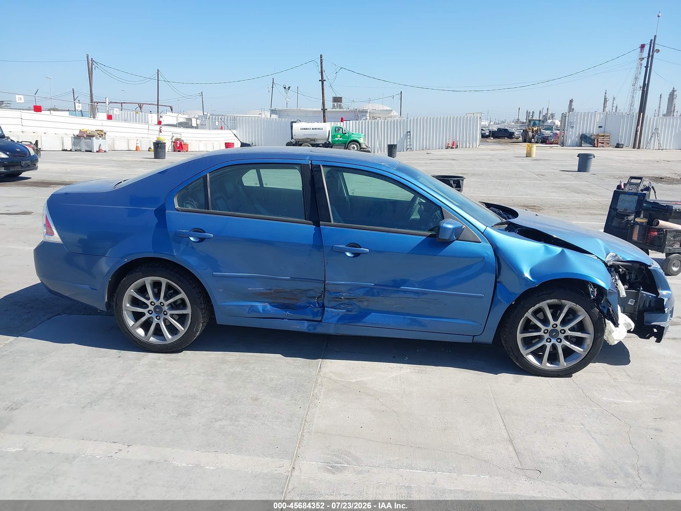 2009 Ford Fusion Se Blue vin: 3FAHP07ZX9R207596