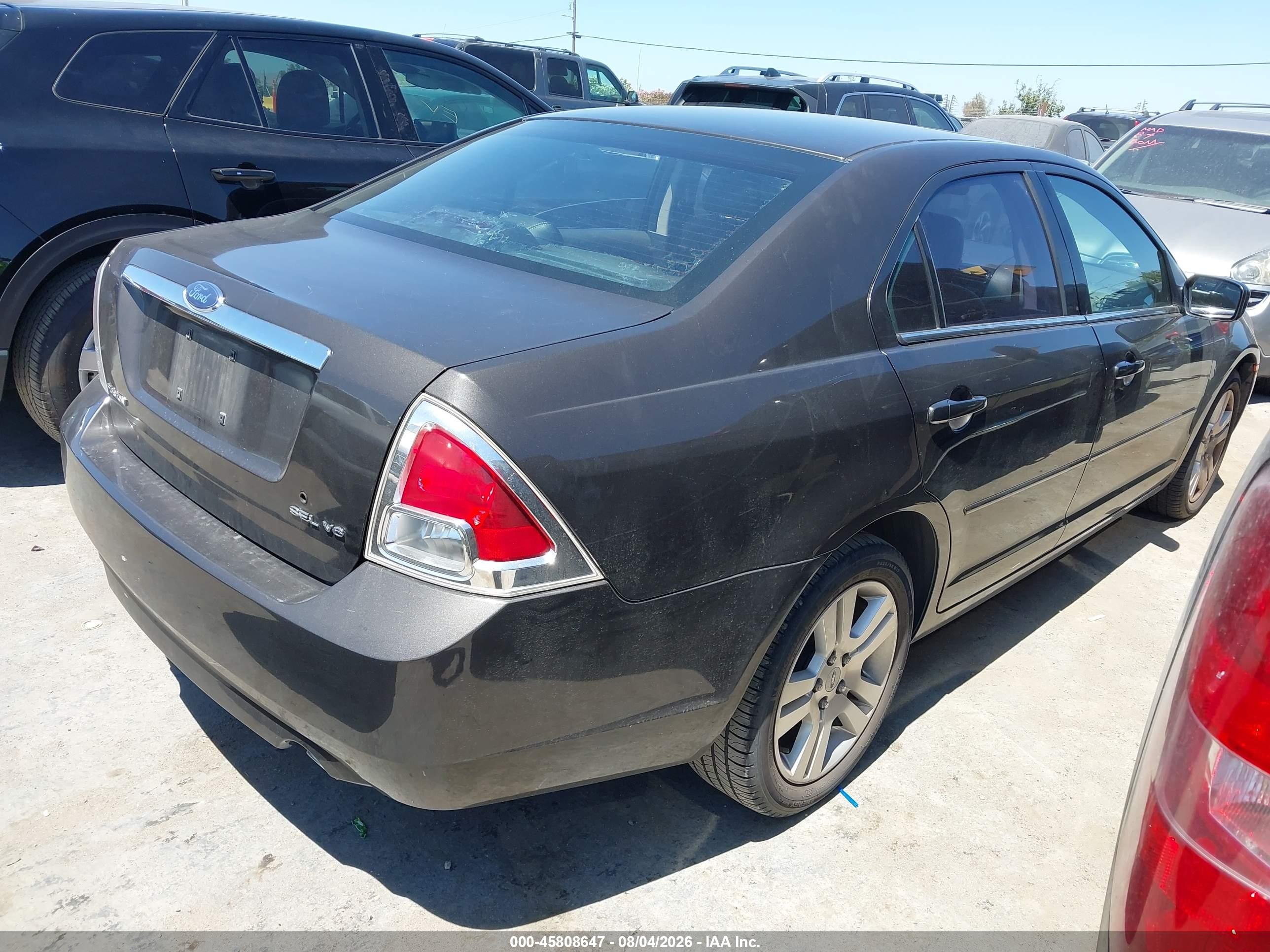 2006 Ford Fusion Sel Серый vin: 3FAHP08106R122321