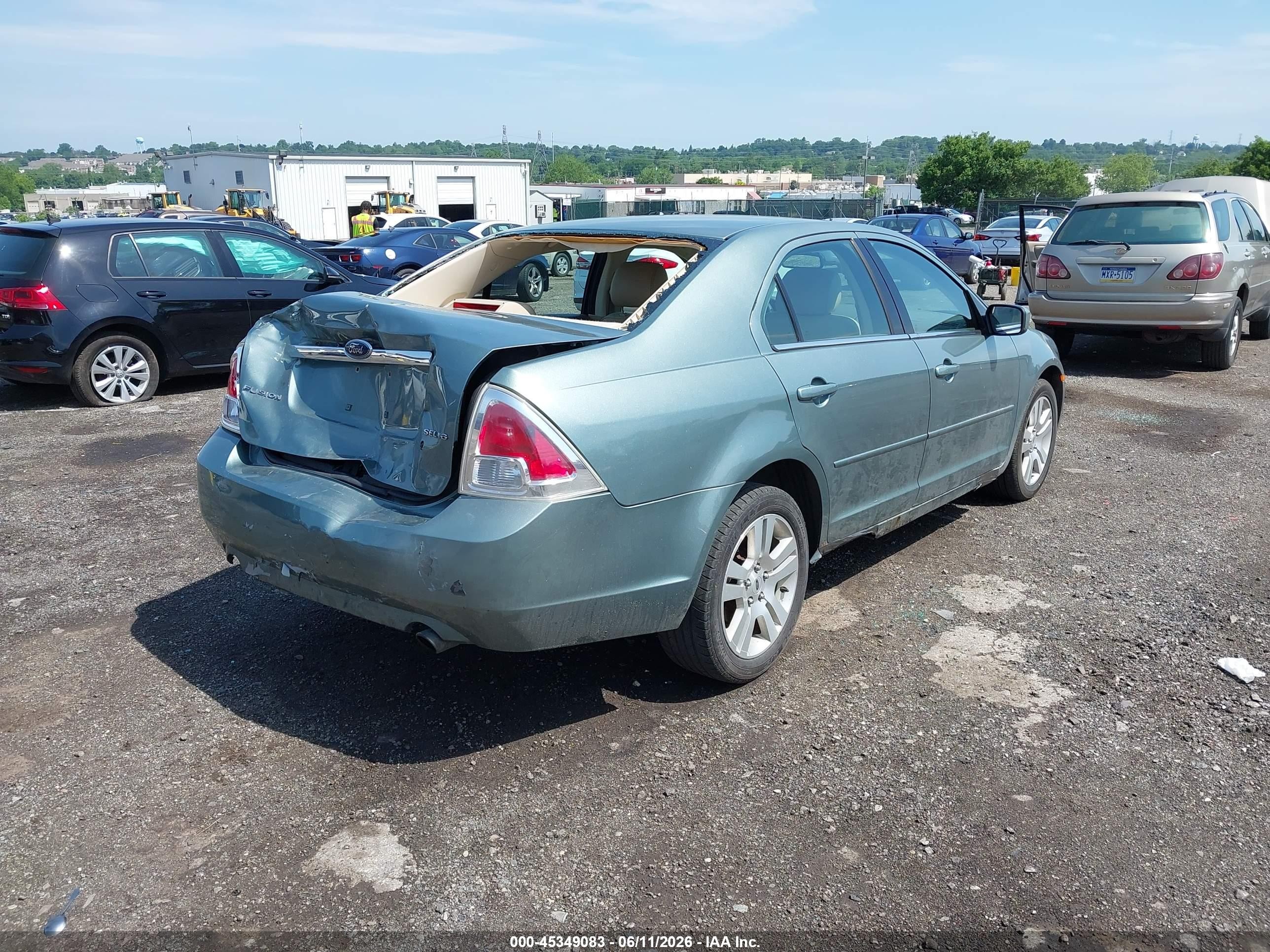 2006 Ford Fusion Sel Green vin: 3FAHP08106R157764