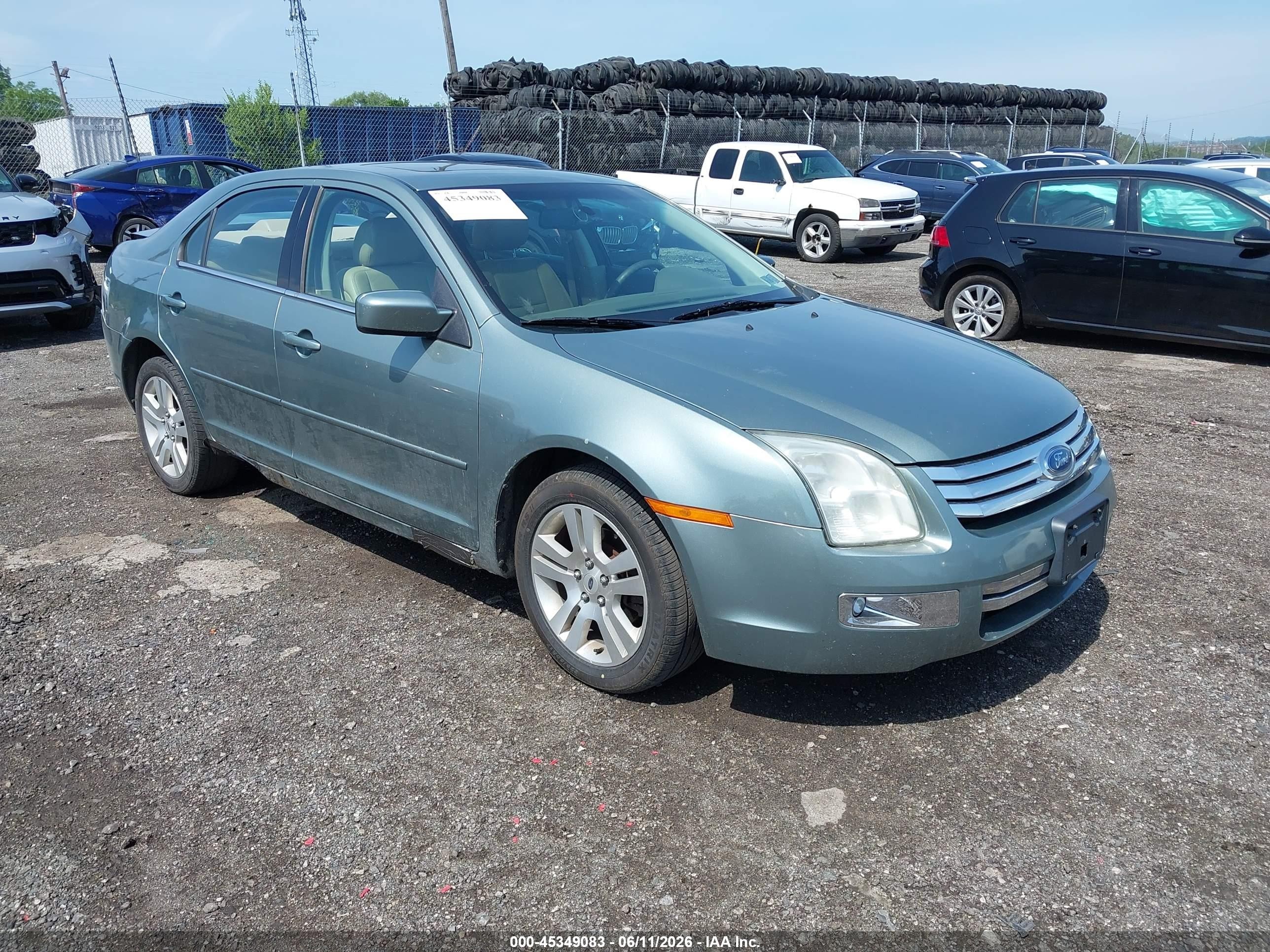 2006 Ford Fusion Sel Green vin: 3FAHP08106R157764