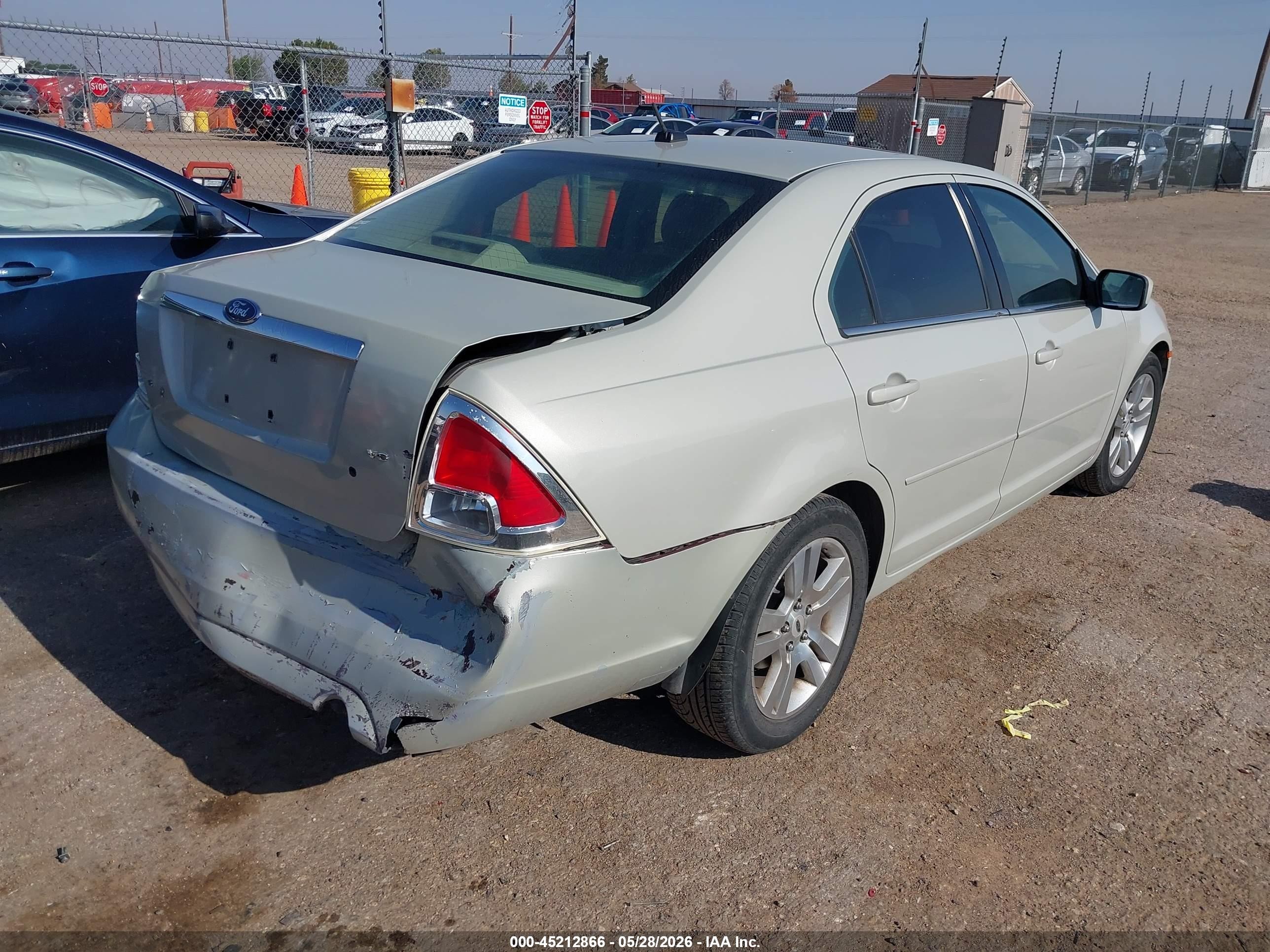 2008 Ford Fusion Sel Champagne vin: 3FAHP08108R112035