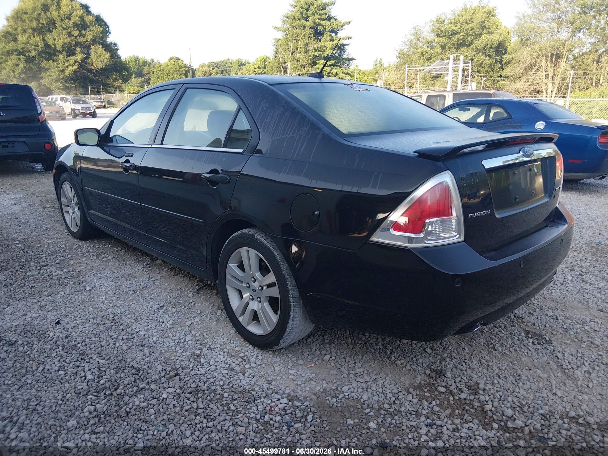 2008 Ford Fusion Sel Black vin: 3FAHP08108R248150