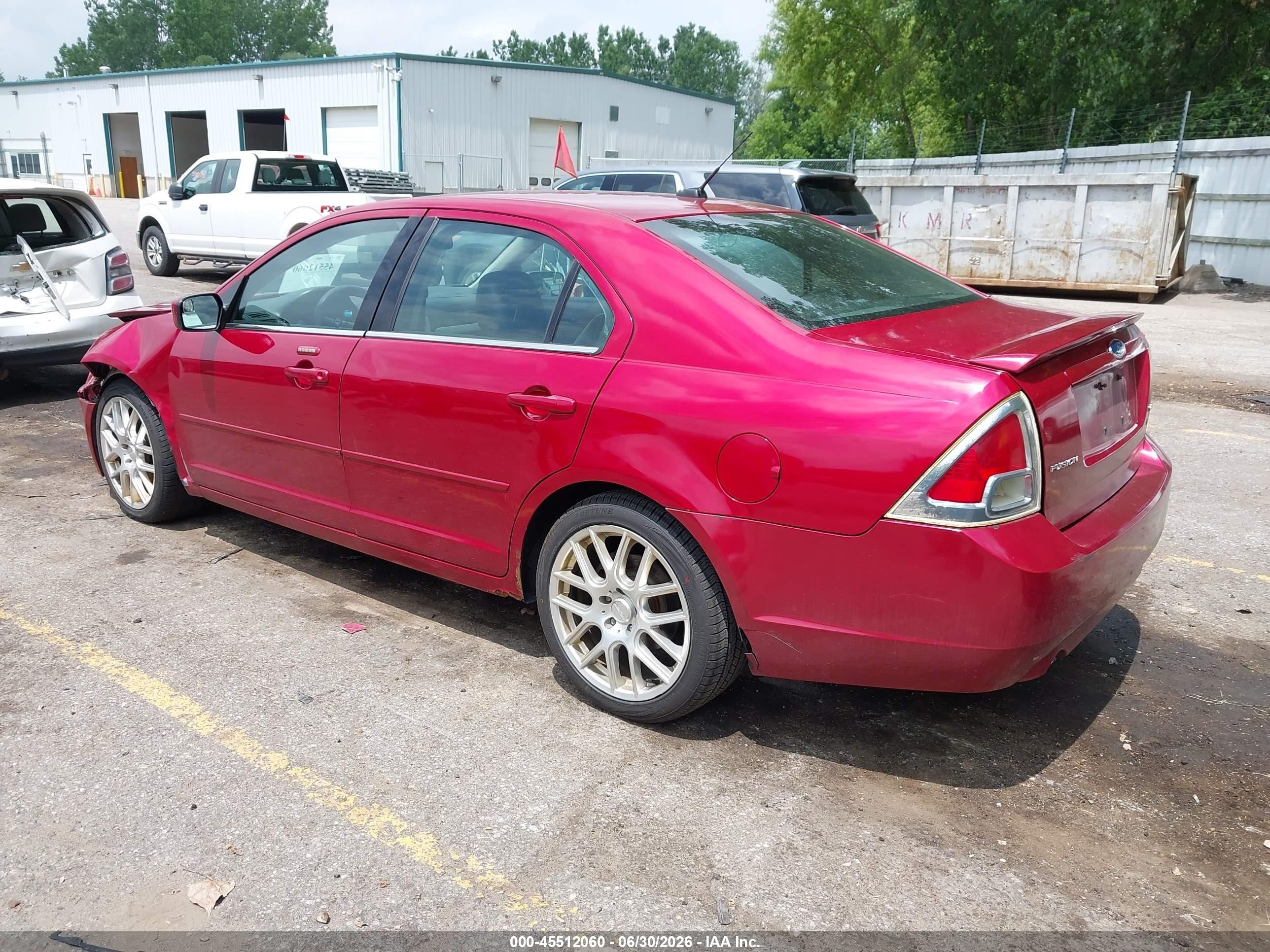2009 Ford Fusion Sel Red vin: 3FAHP08119R123739