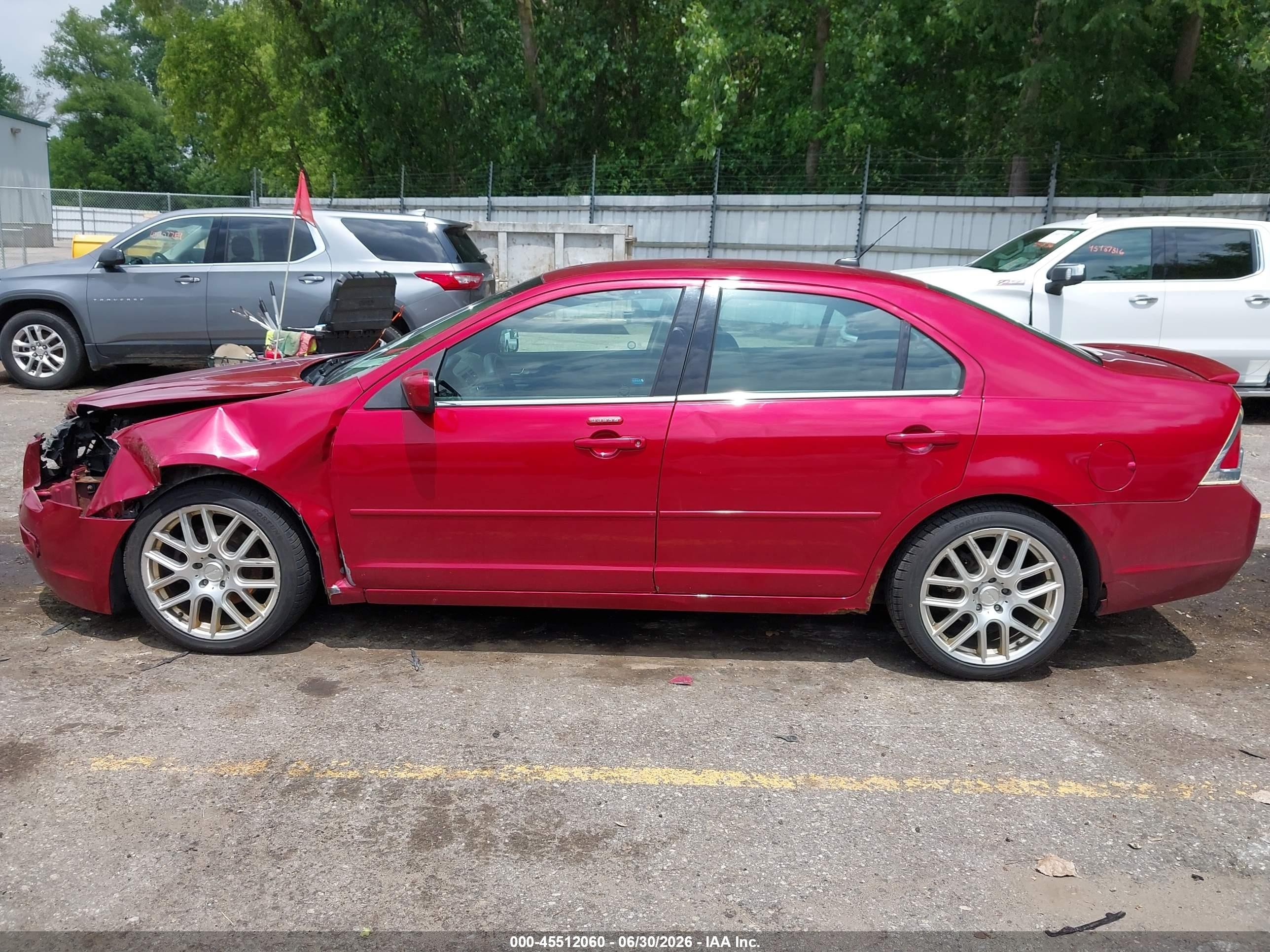 2009 Ford Fusion Sel Red vin: 3FAHP08119R123739