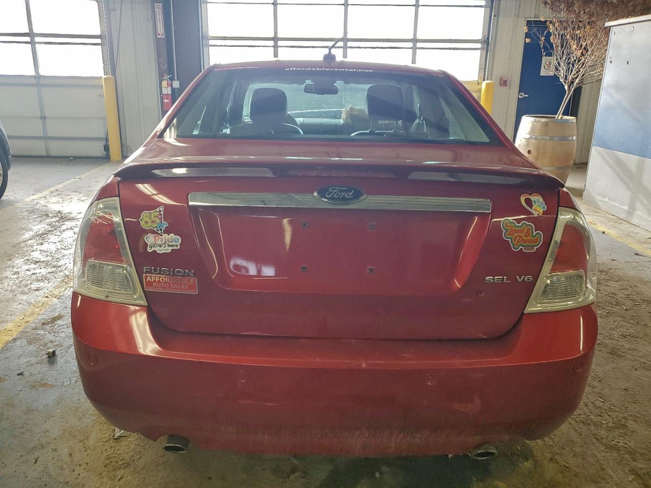 2009 Ford Fusion Sel Burgundy vin: 3FAHP08129R111678