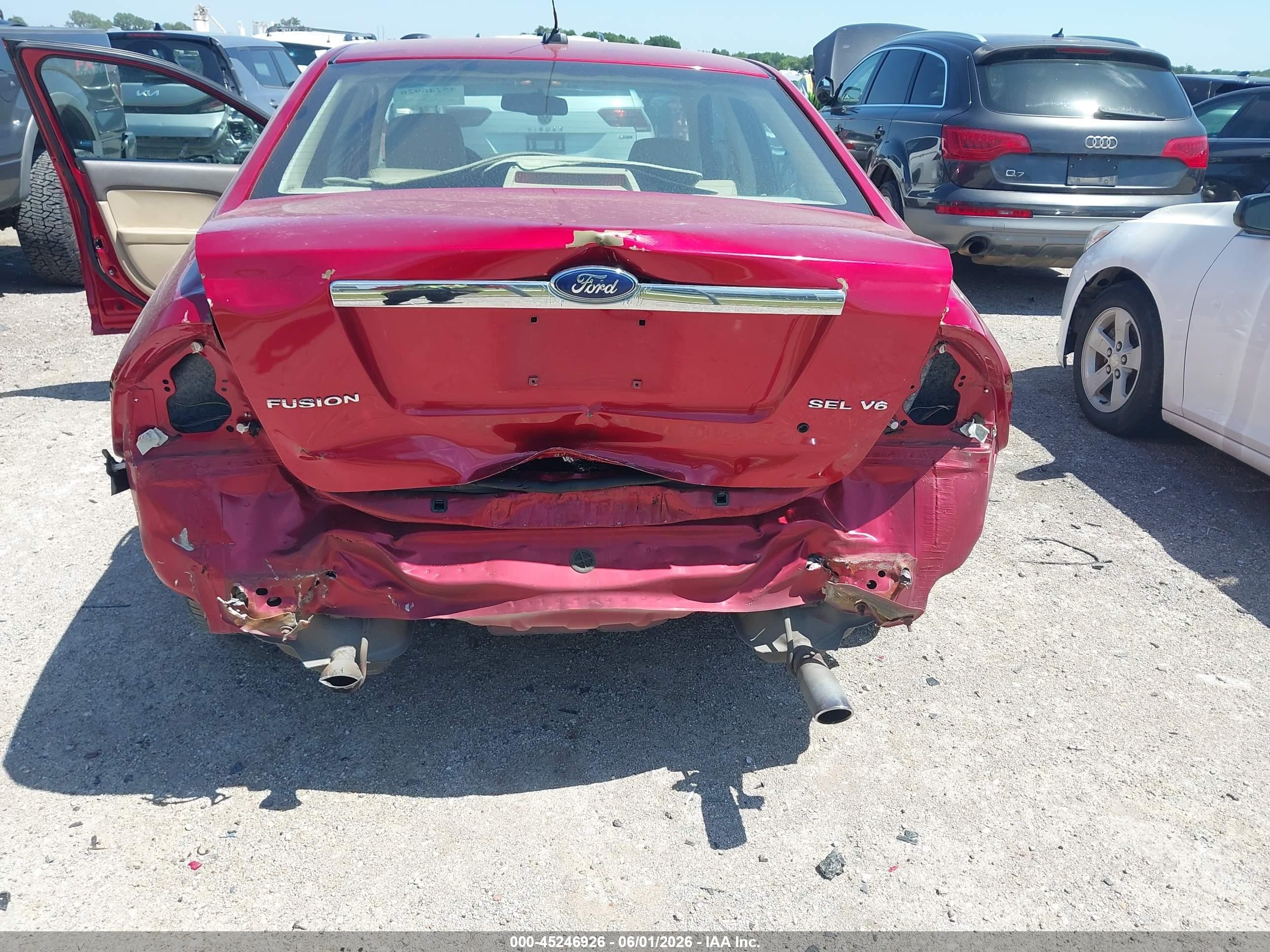 2009 Ford Fusion Sel Red vin: 3FAHP08129R169581