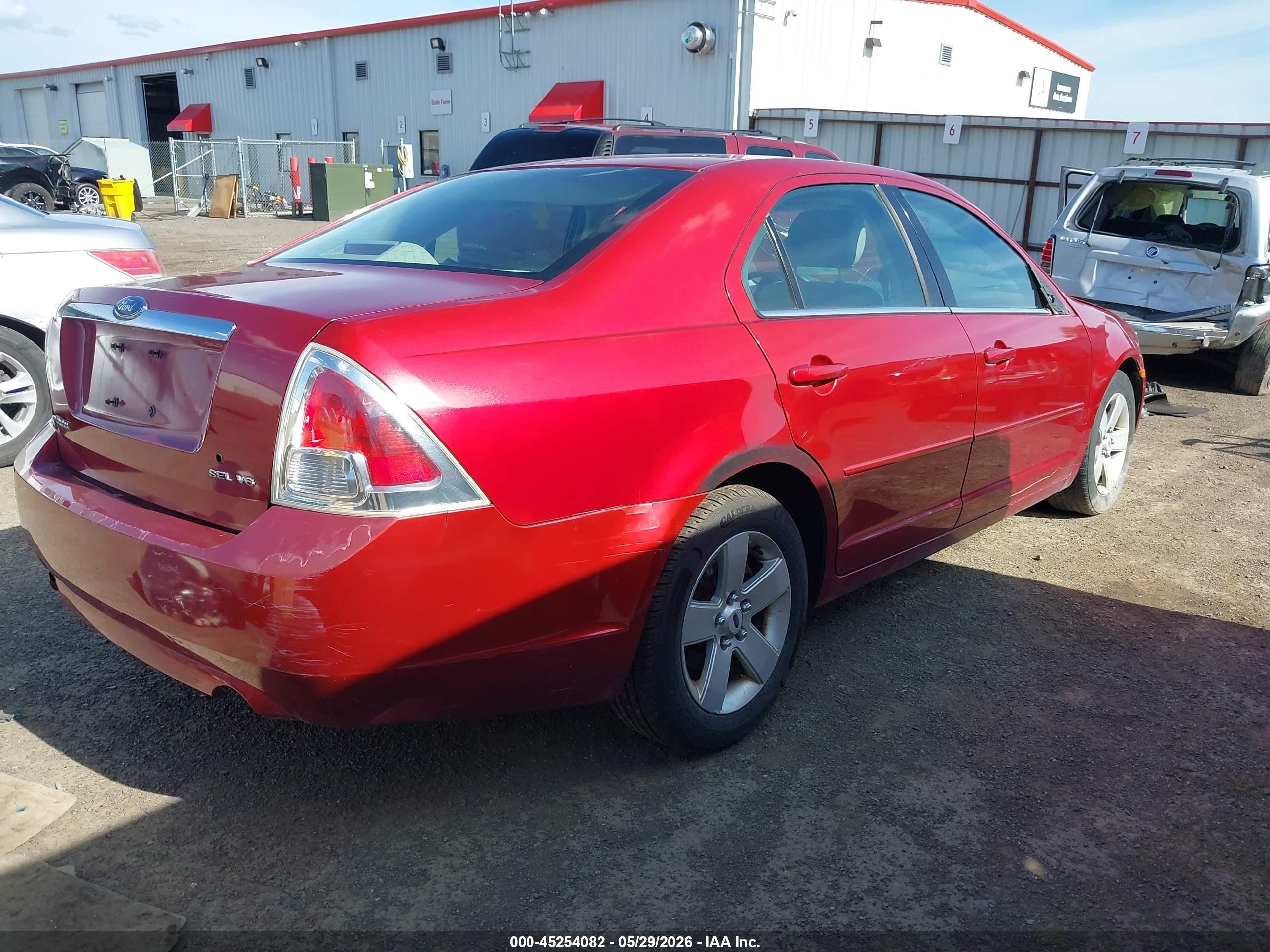 2006 Ford Fusion Sel Red vin: 3FAHP08136R236703