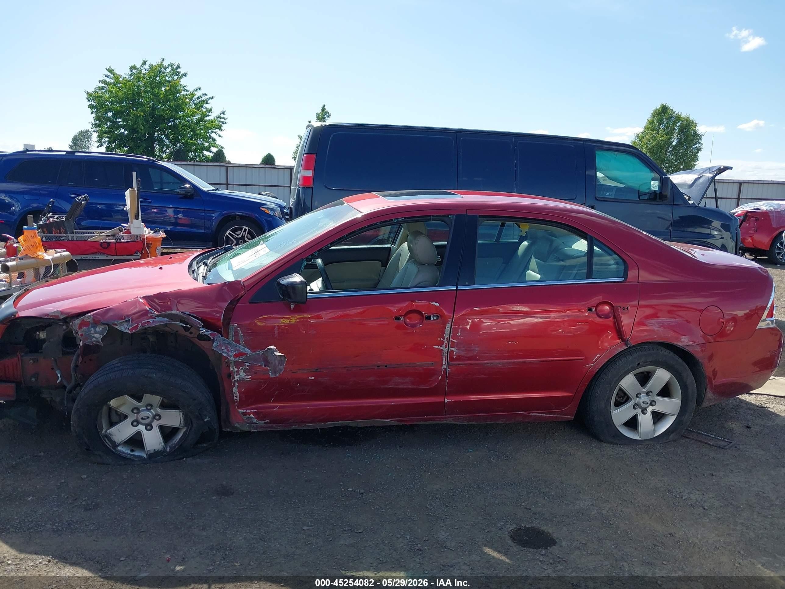 2006 Ford Fusion Sel Red vin: 3FAHP08136R236703