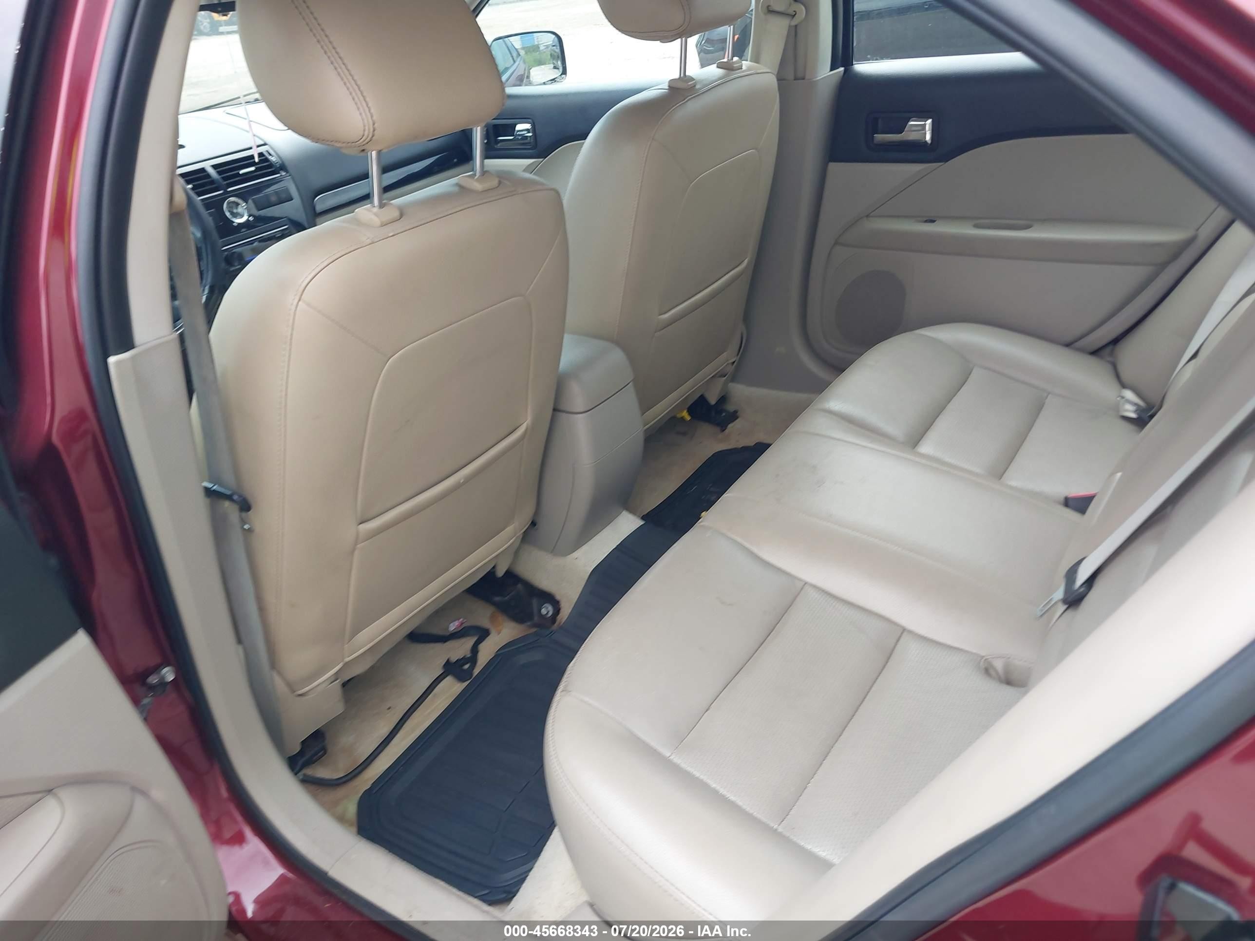 2007 Ford Fusion Sel Red vin: 3FAHP08137R173846