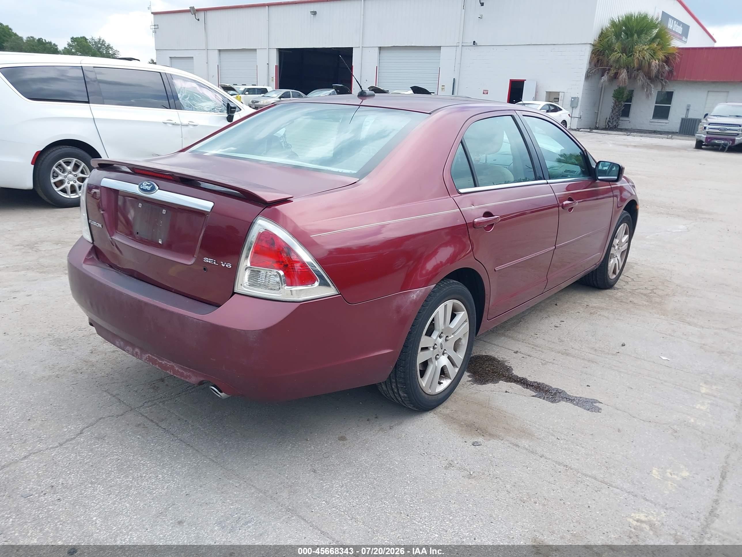 2007 Ford Fusion Sel Red vin: 3FAHP08137R173846