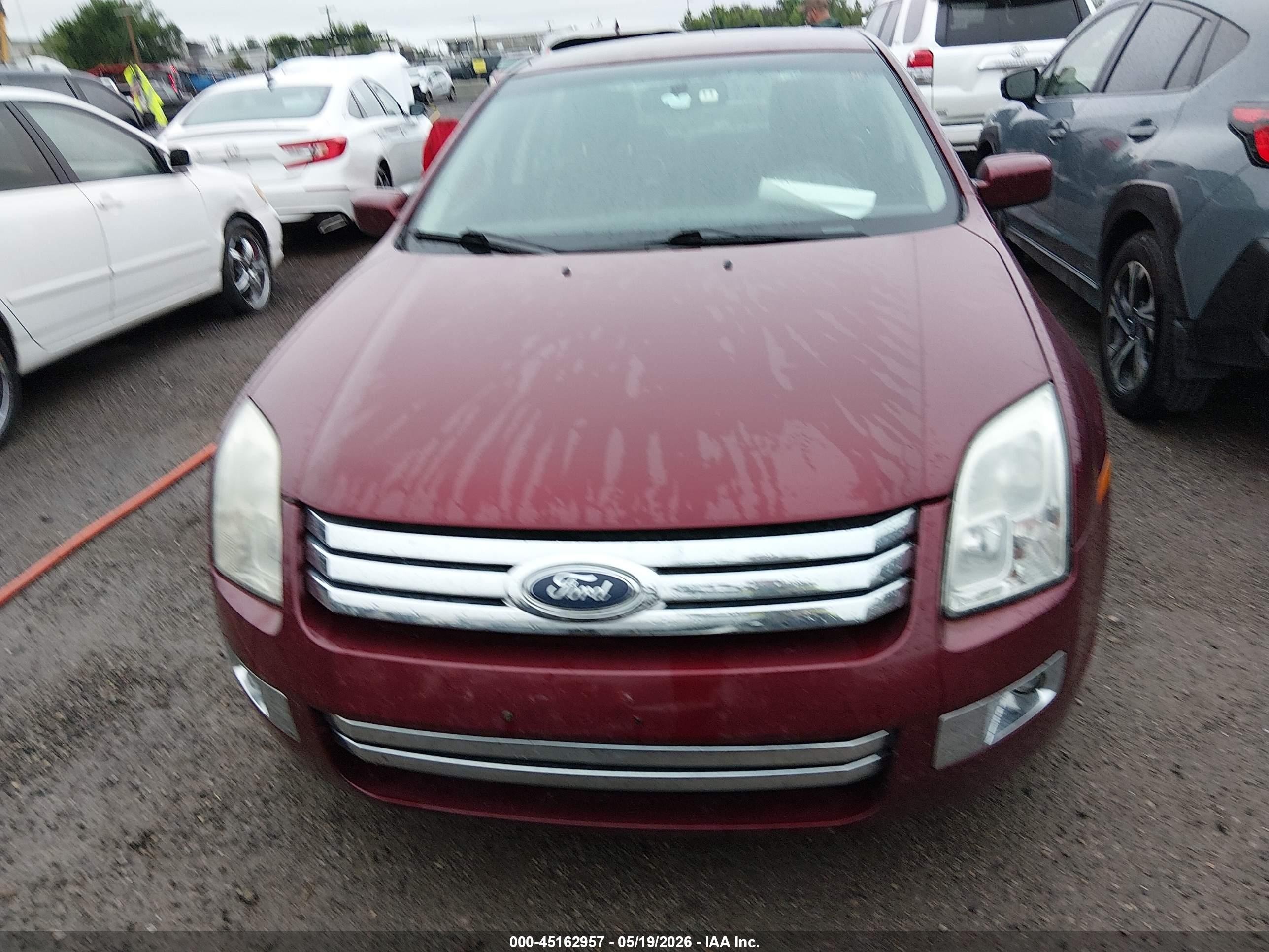 2007 Ford Fusion Sel Red vin: 3FAHP08137R214427