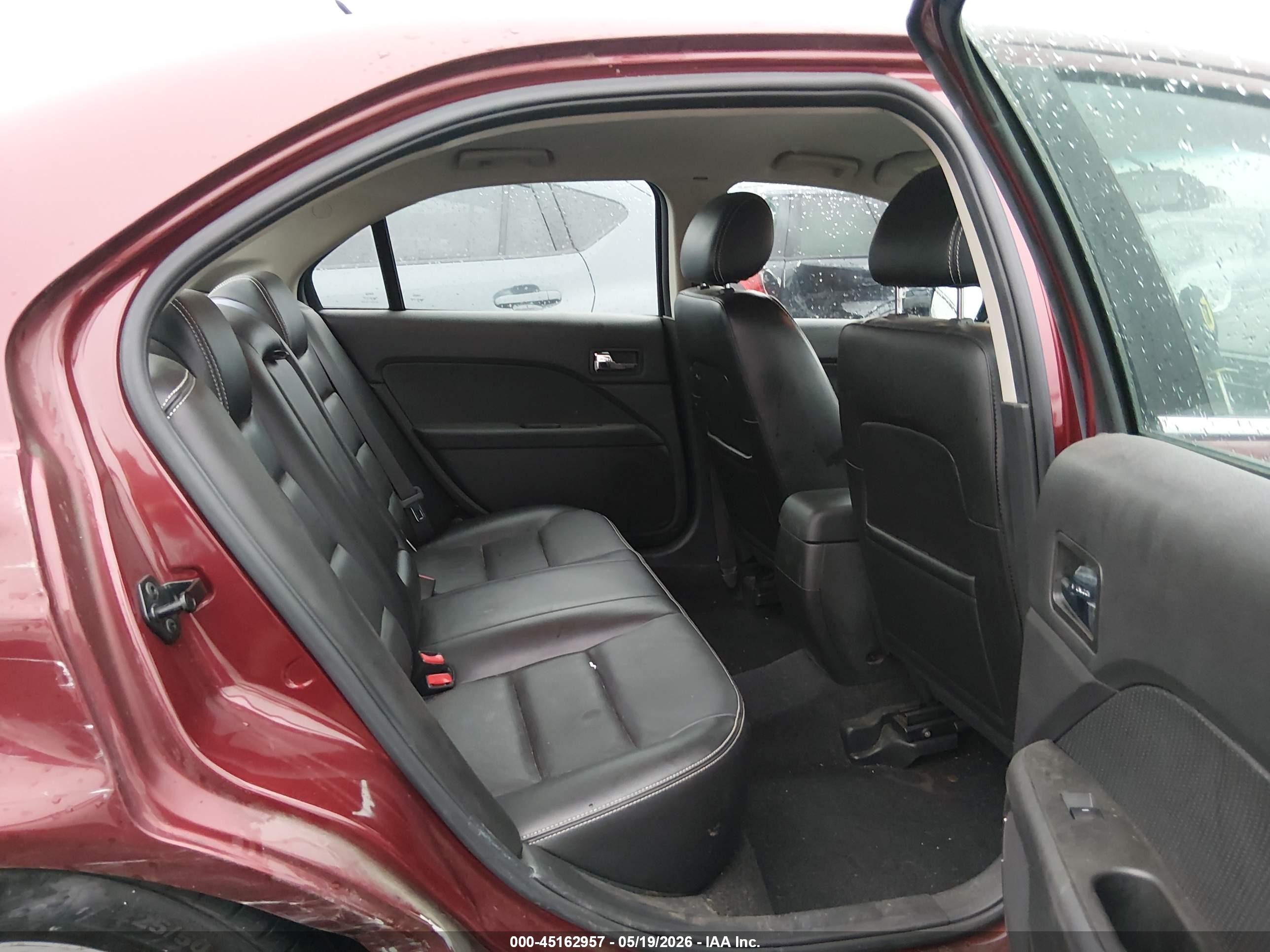 2007 Ford Fusion Sel Red vin: 3FAHP08137R214427
