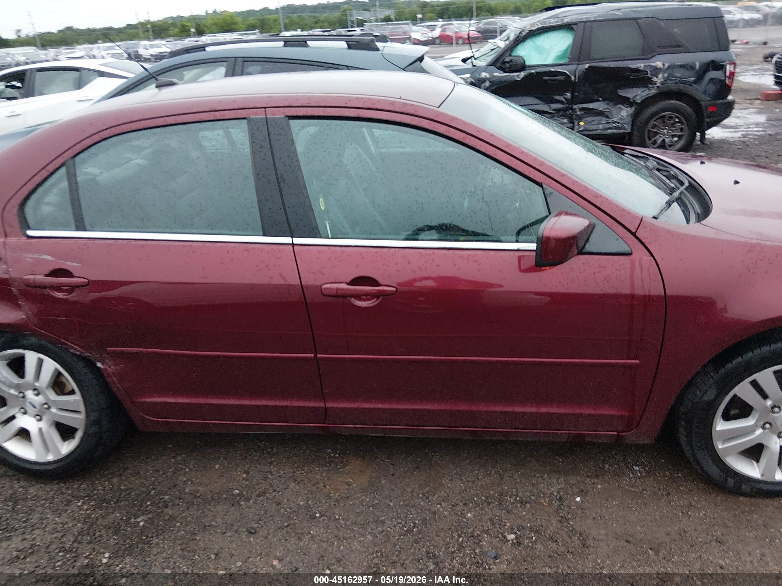 2007 Ford Fusion Sel Red vin: 3FAHP08137R214427