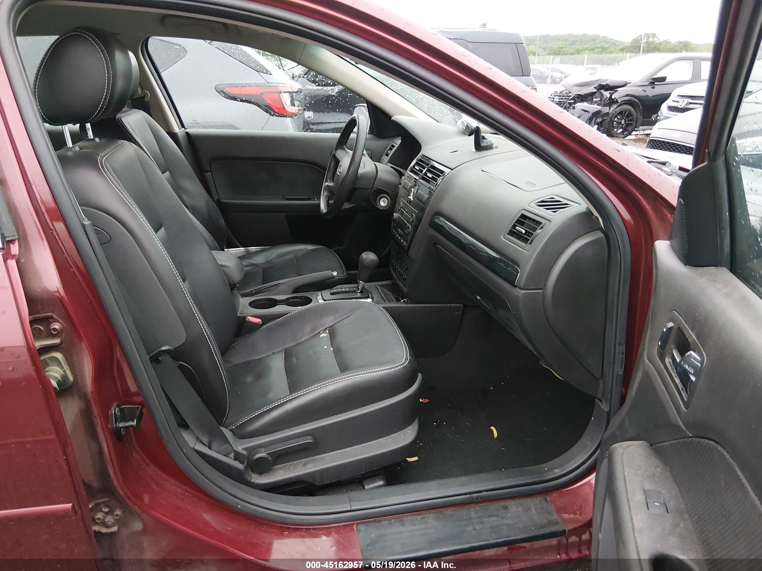 2007 Ford Fusion Sel Red vin: 3FAHP08137R214427