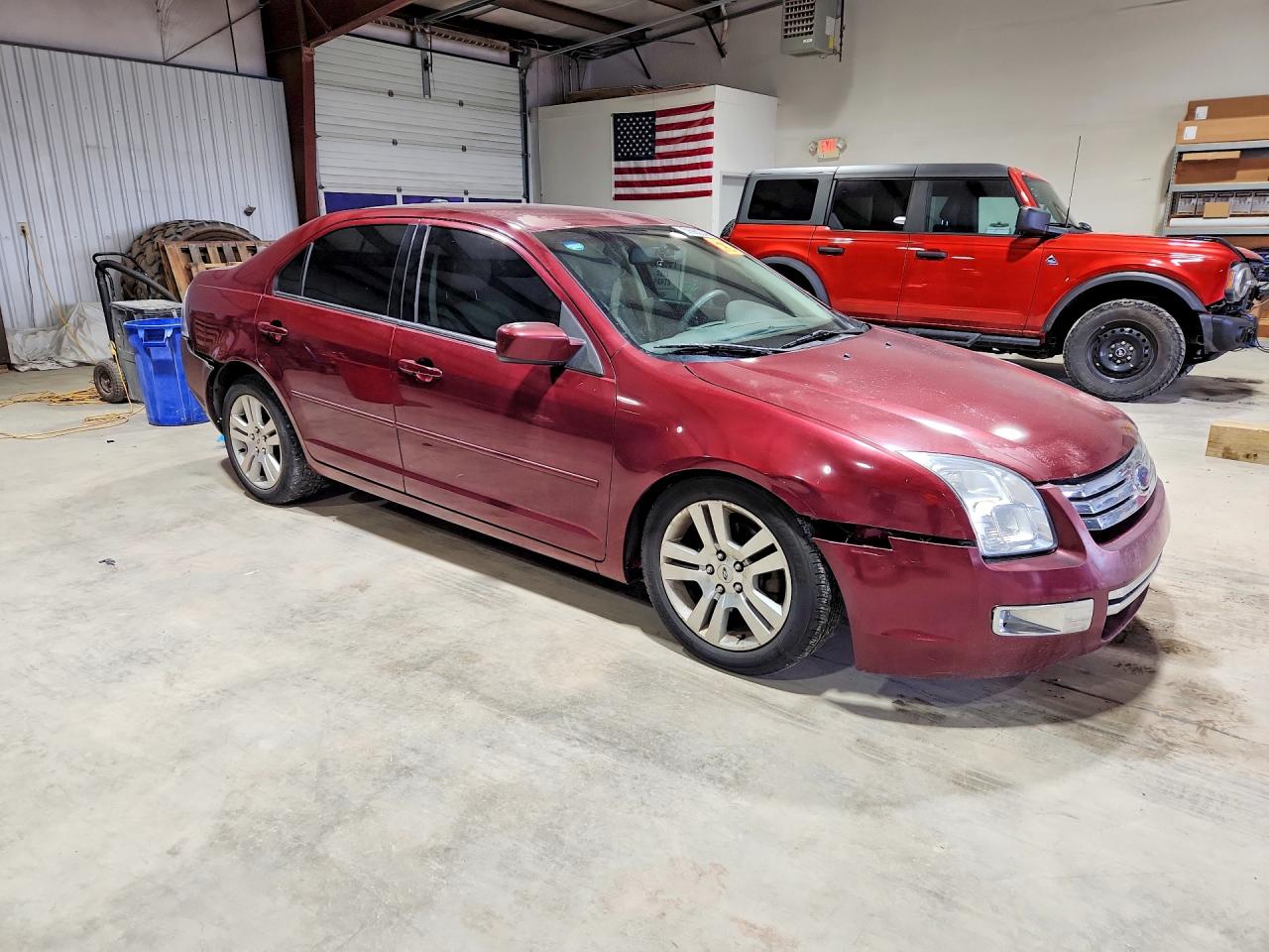 2007 Ford Fusion Burgundy vin: 3FAHP08137R220261